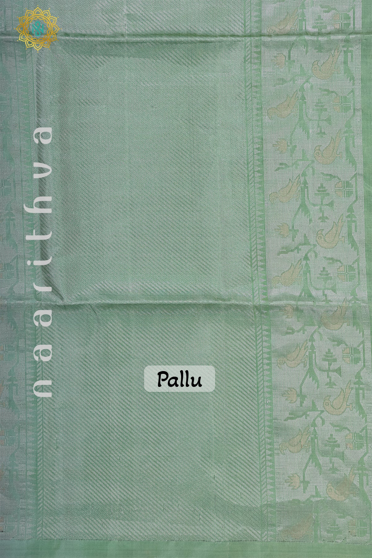 BROWN WITH PISTA GREEN - PURE KANJIVARAM SOFT SILK