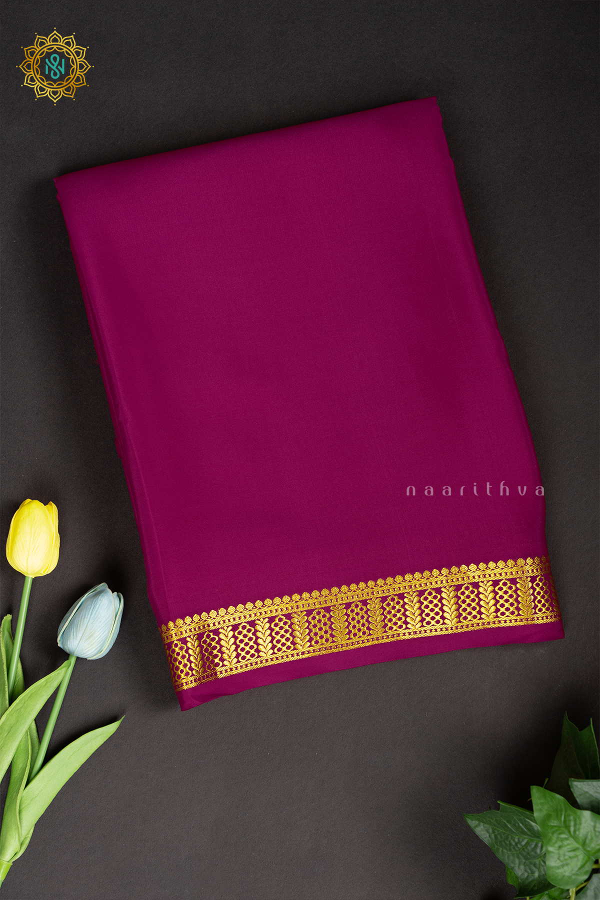 RANI PINK - PURE MYSORE CREPE SILK