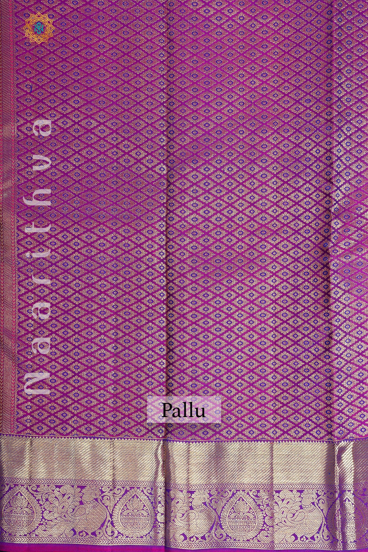 GREEN WITH PURPLE - PURE KANJIVARAM SILK