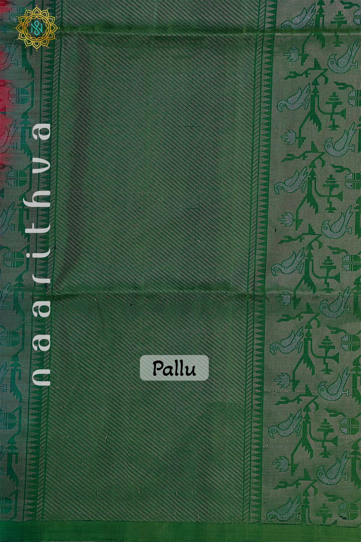 PINK WITH GREEN - PURE KANJIVARAM SOFT SILK