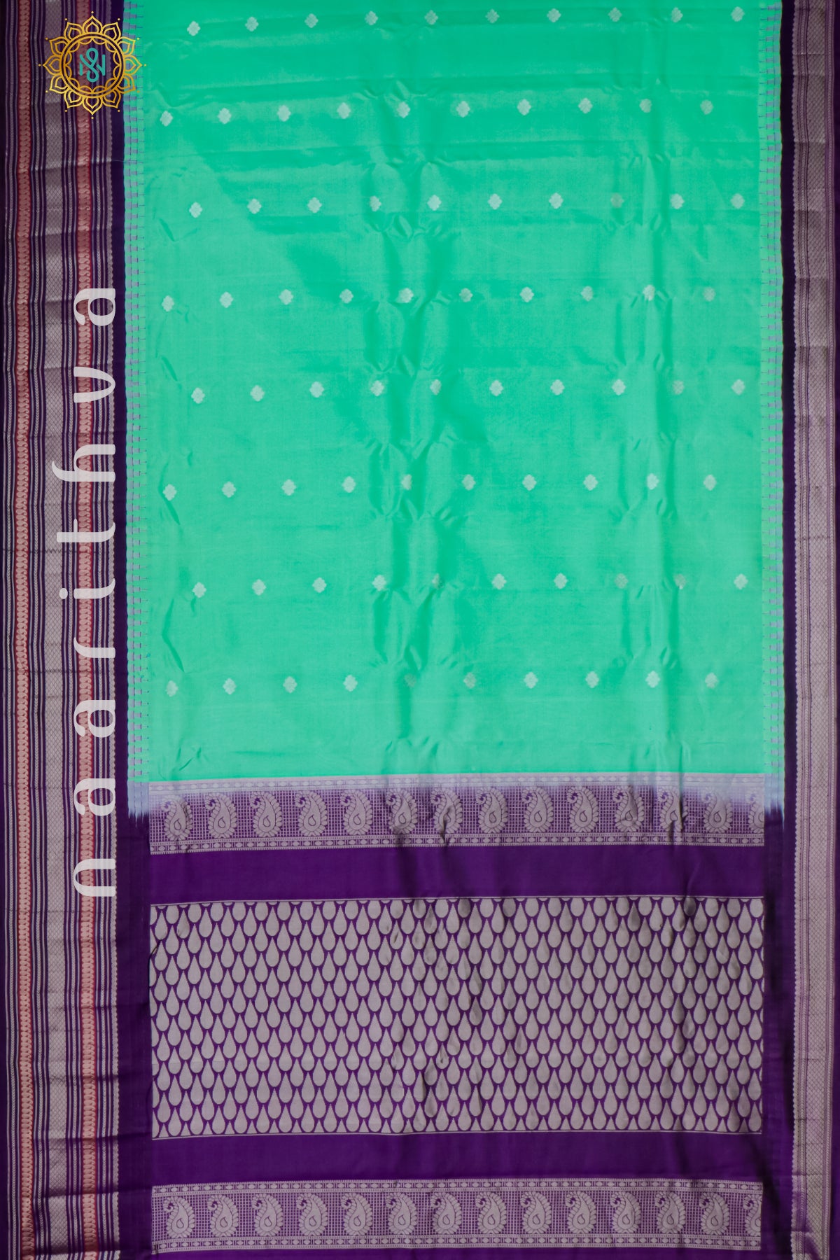 AQUA GREEN - PURE GADWAL SILK