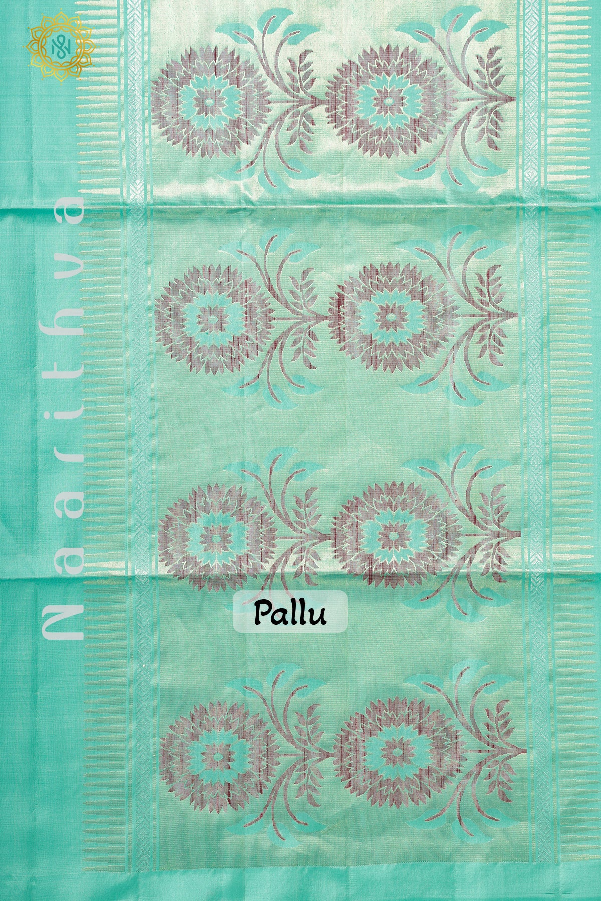 AQUA GREEN - PURE KANJIVARAM SOFT SILK