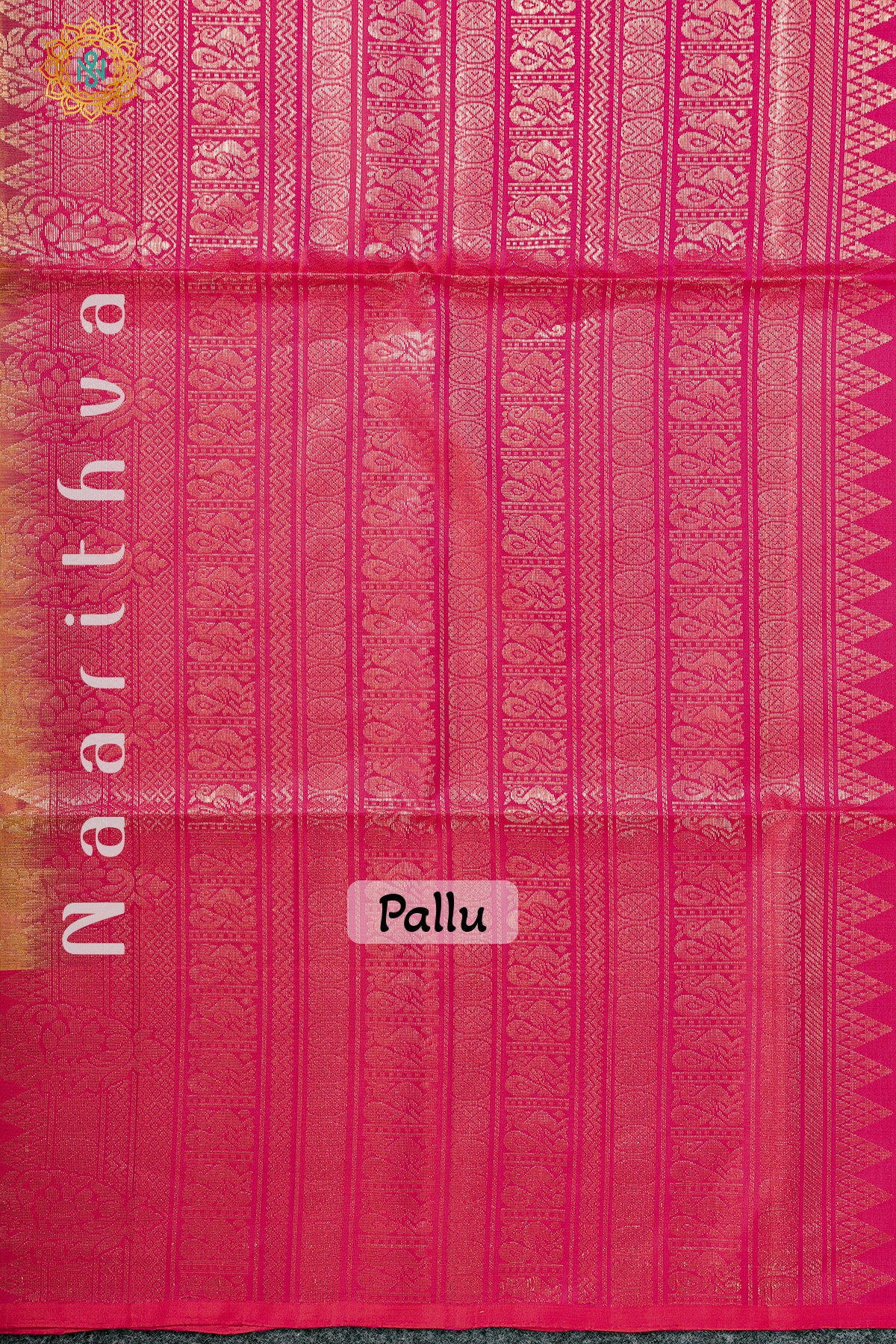 GREEN WITH ORANGISH PINK - PURE KANJIVARAM SOFT SILK