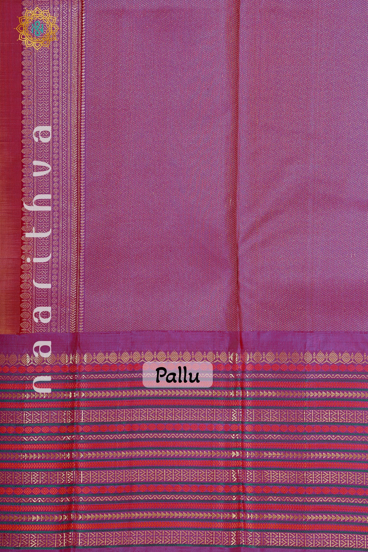 YELLOW WITH PURPLE - PURE KANJIVARAM SILK