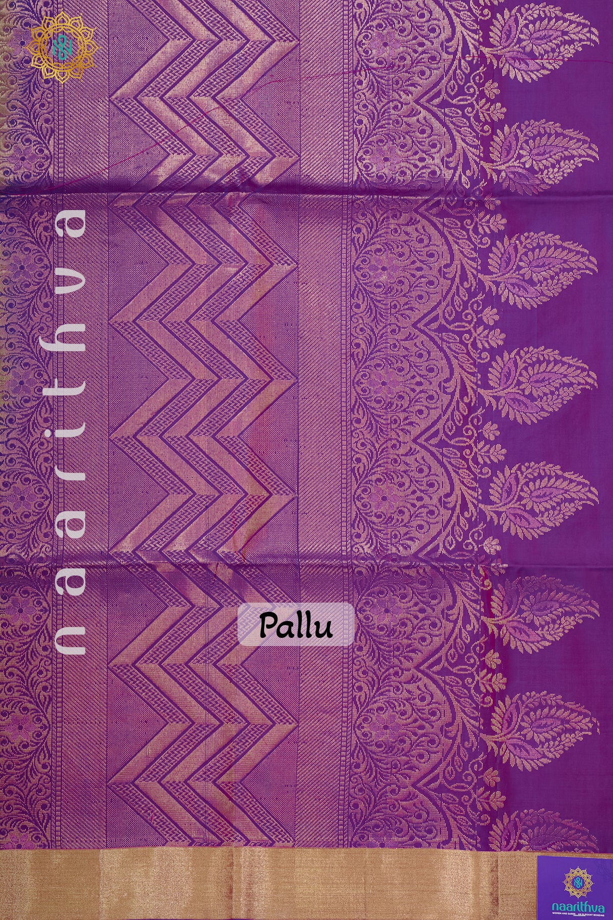 OLIVE GREEN WITH PURPLE - PURE KANJIVARAM SOFT SILK