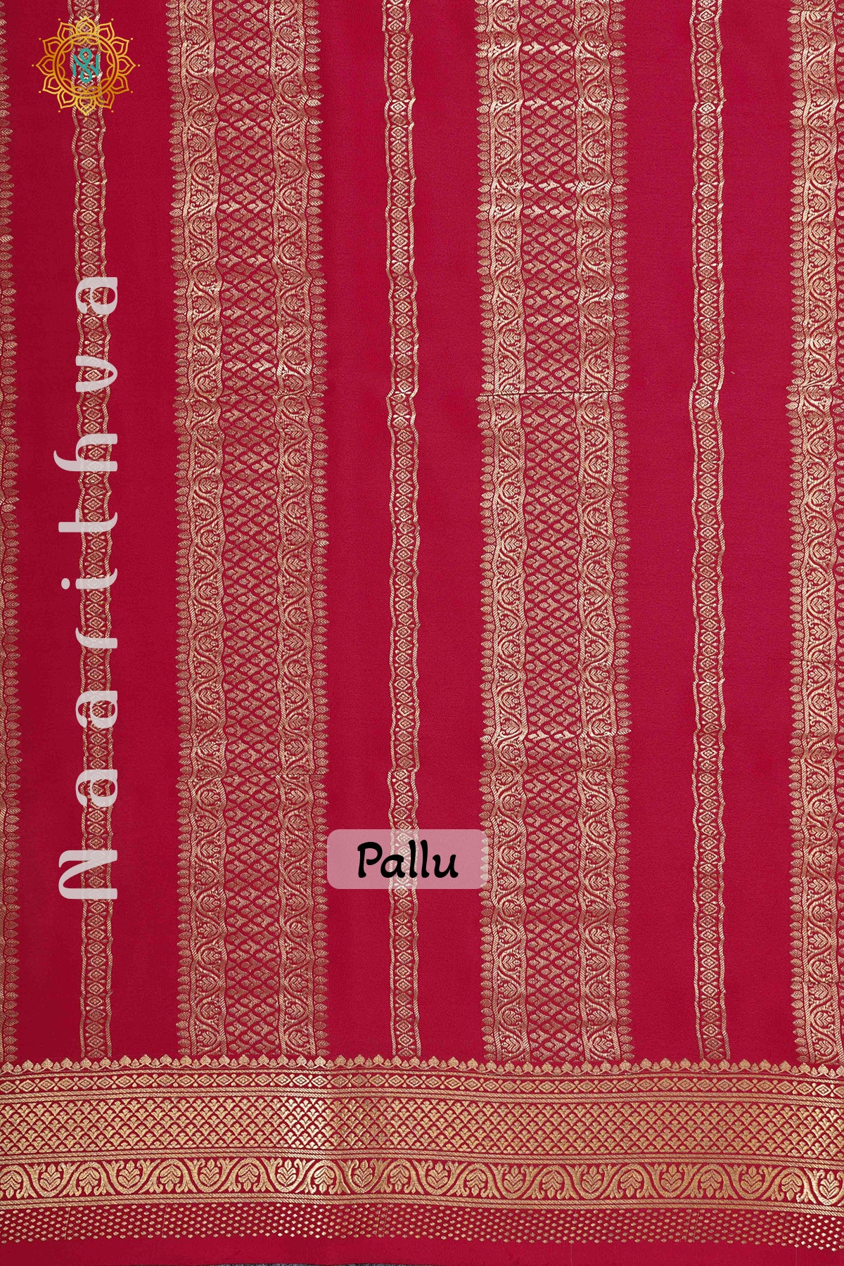 RED - PURE MYSORE CREPE SILK