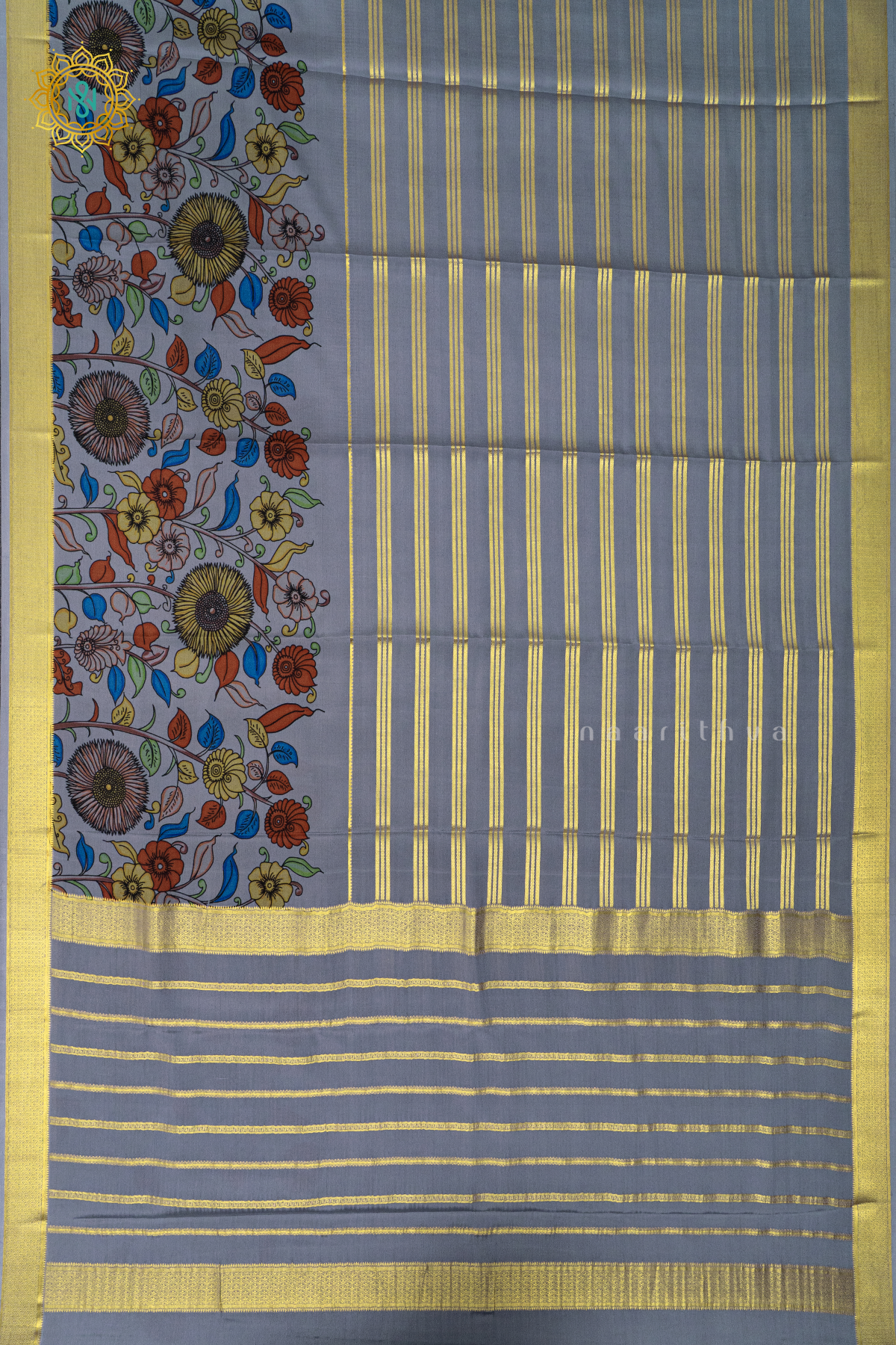 ELEPHANT GREY - PURE MYSORE CREPE SILK