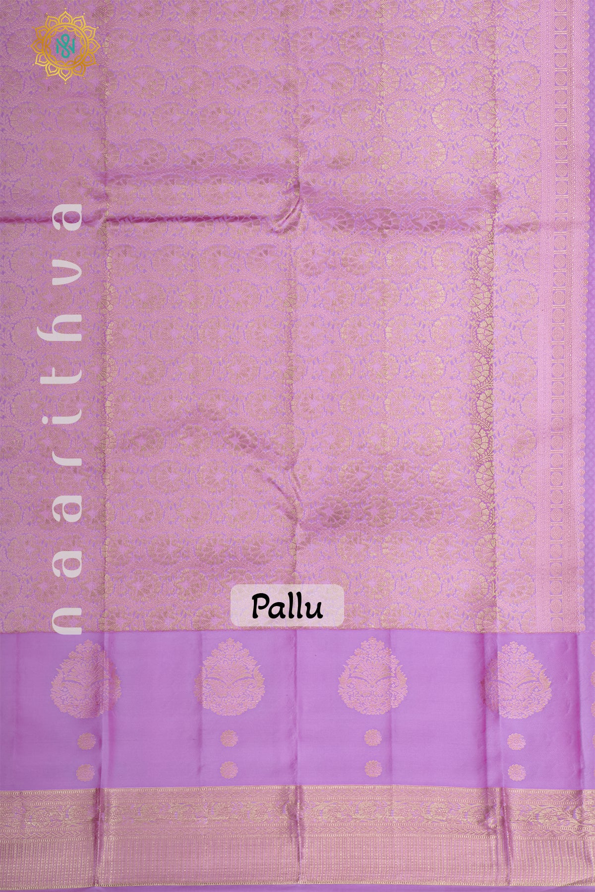 PEACH WITH PINK AND LAVENDER - PURE KANJIVARAM SILK