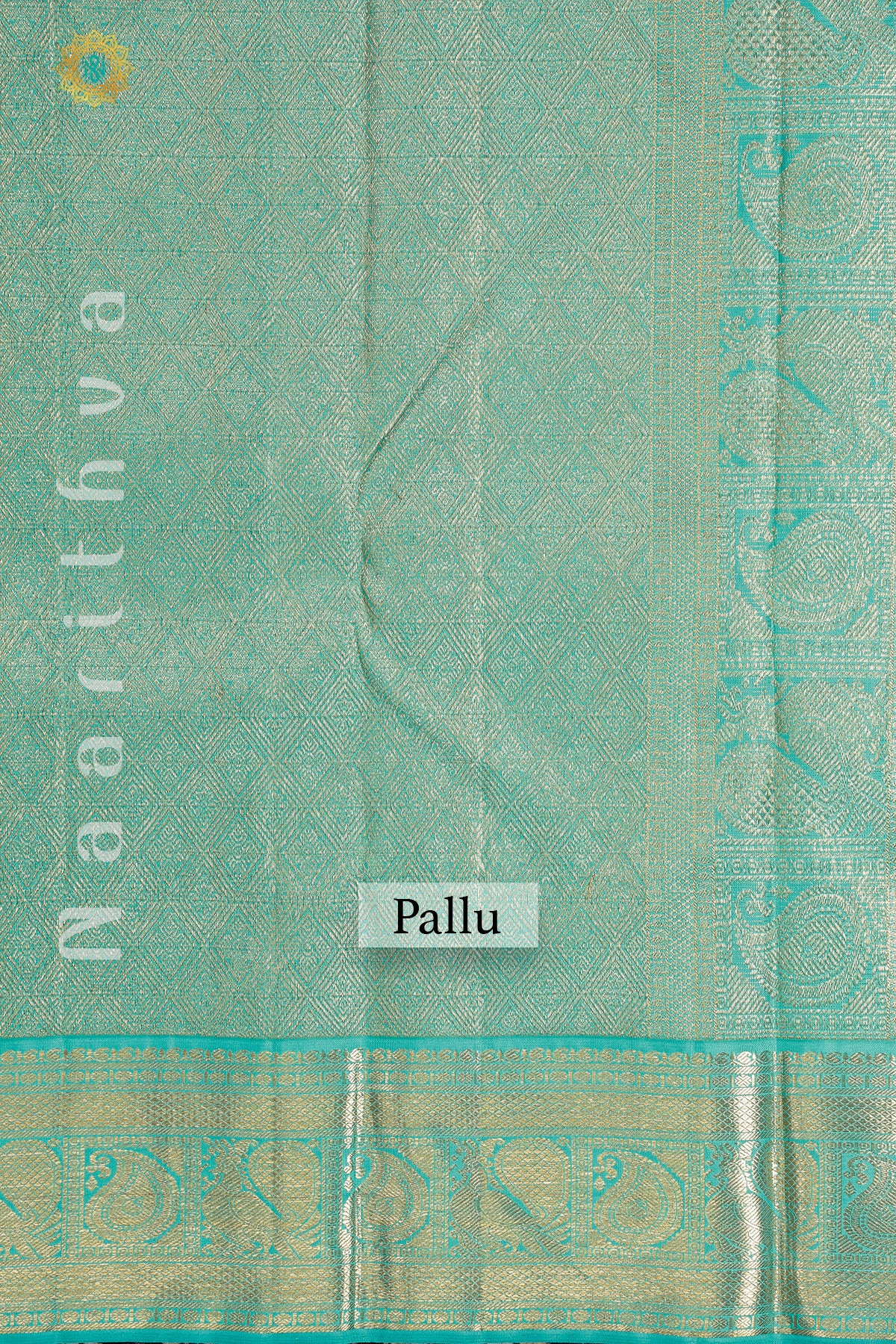 MAGENTA WITH CYAN GREEN - PURE KANJIVARAM SILK