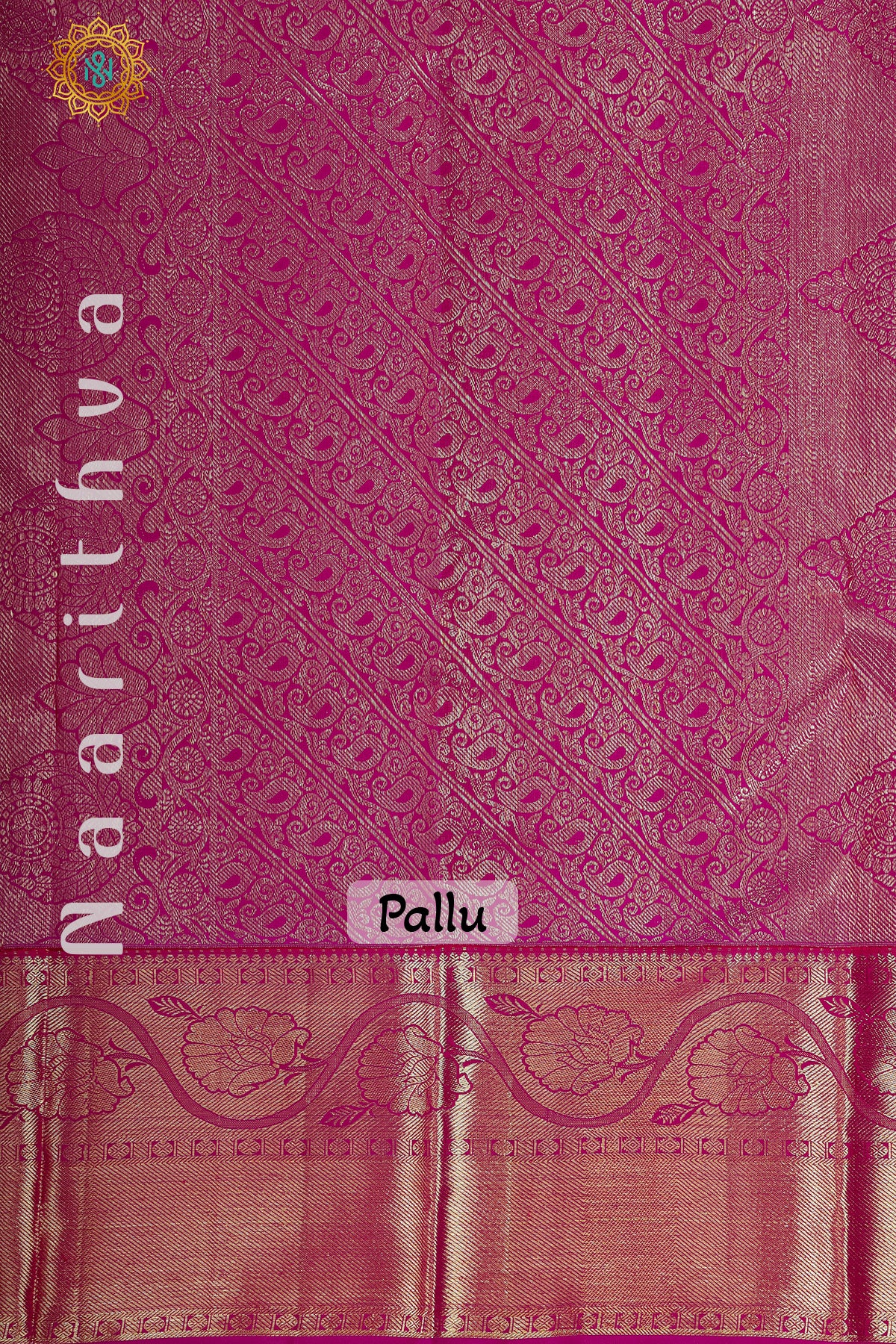 YELLOW WITH PINK - PURE KANJIVARAM SILK