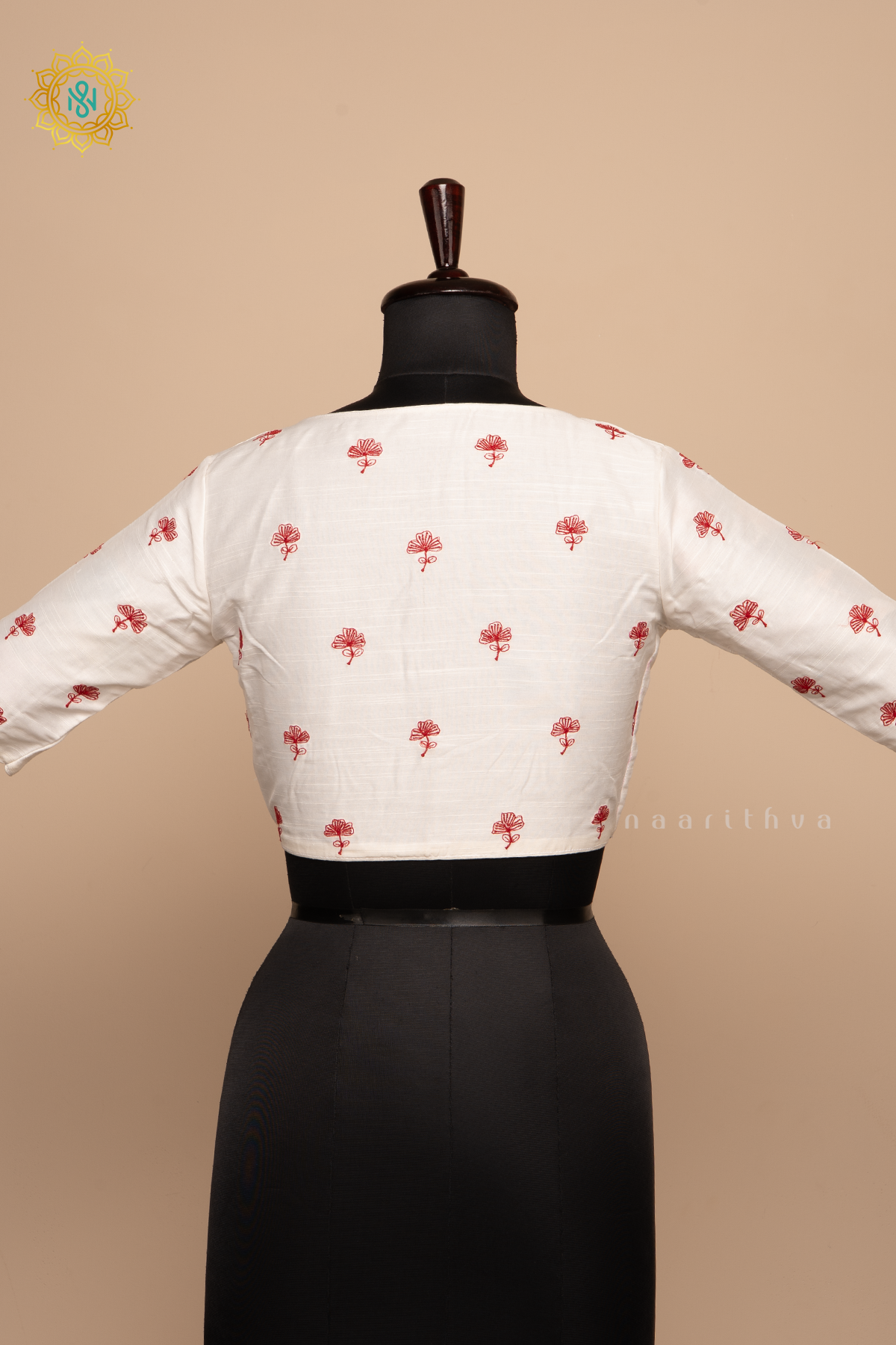 White - Cotton Silk Readymade Blouse