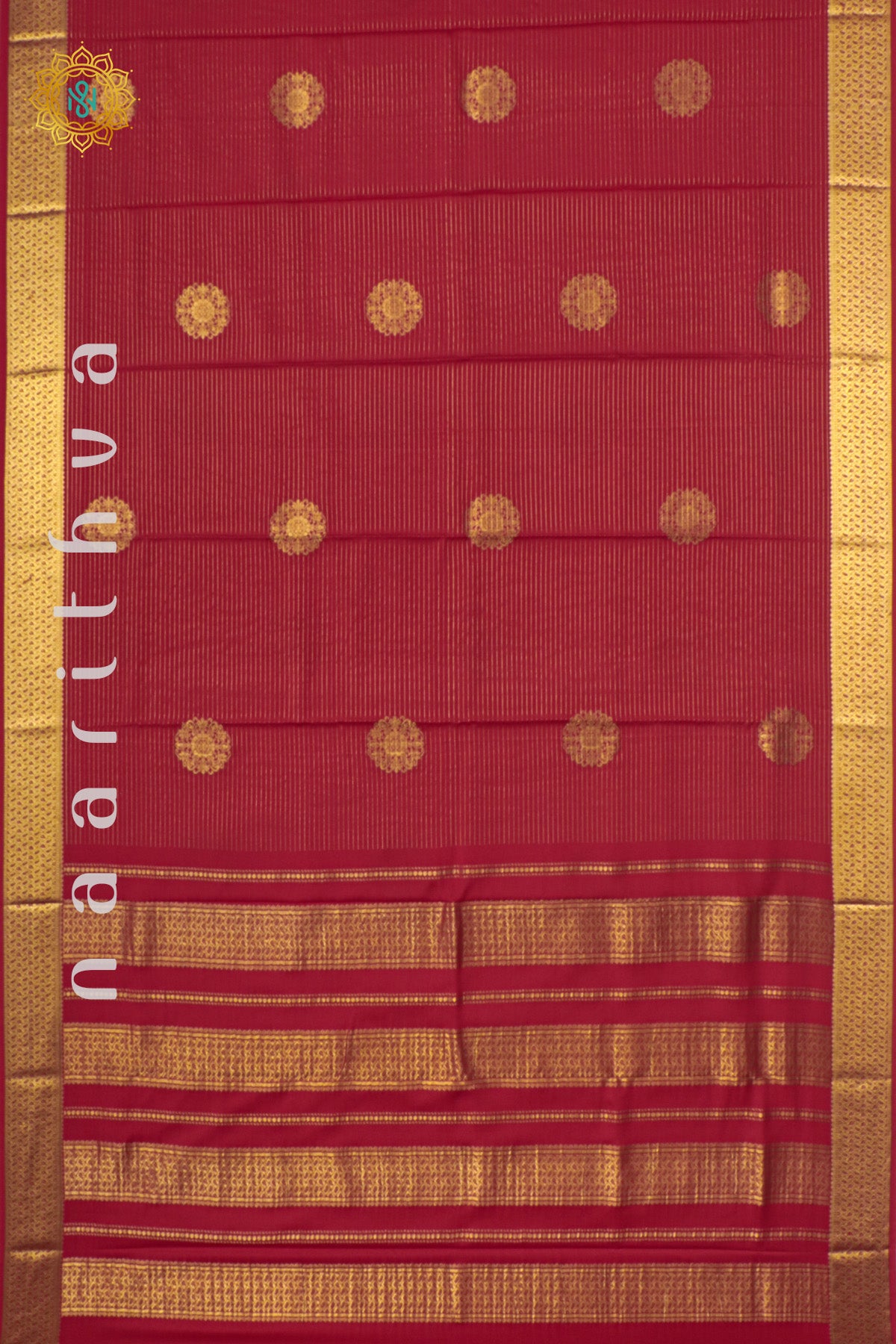 RED - PURE MYSORE CREPE SILK