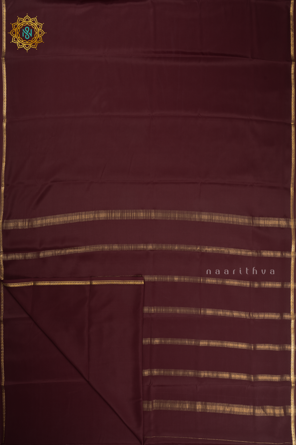 LIGHT BROWN - PURE MYSORE CREPE SILK
