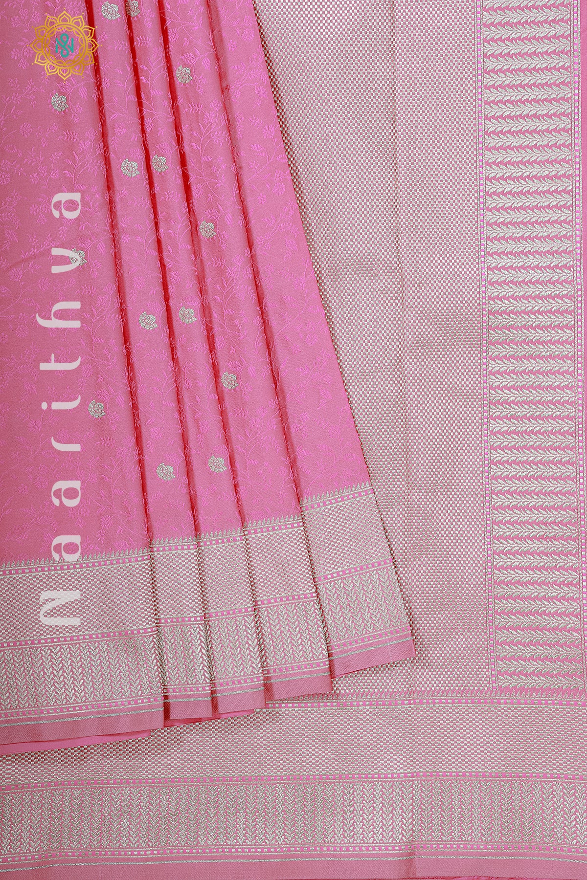 LIGHT PINK - SATIN SILK WITH TANCHOI WEAVING