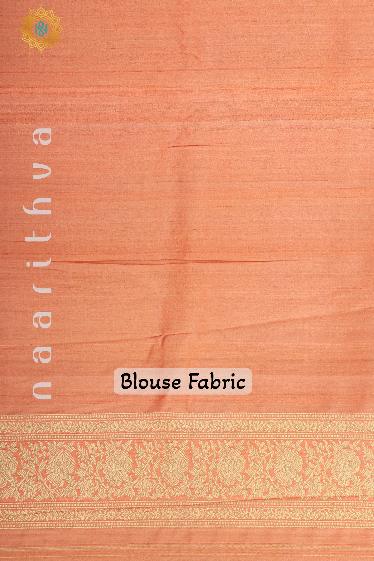 AQUA GREEN WITH AQUA BLUE & ORANGE - PURE HAND PAINTED TUSSAR GEORGETTE