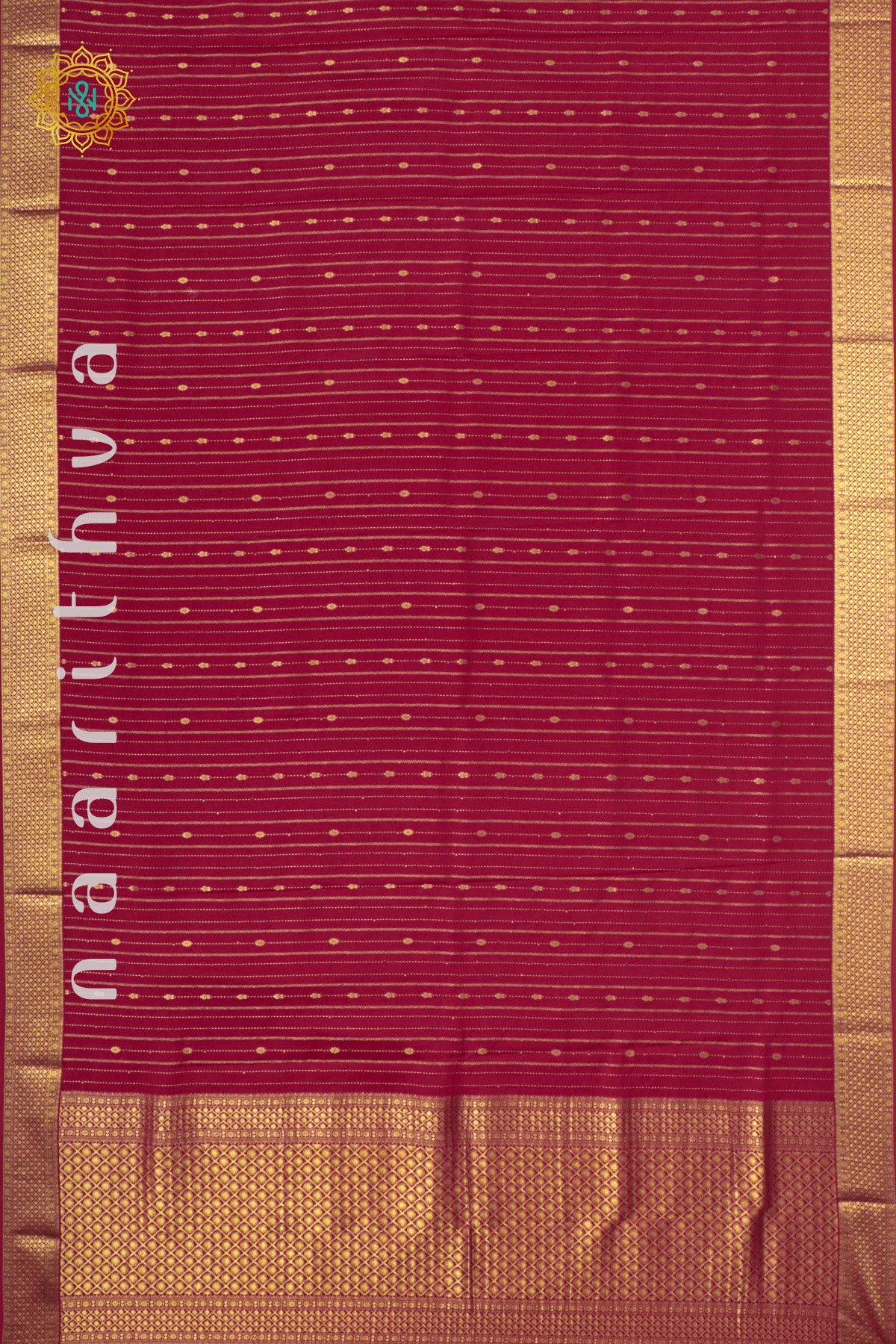 RED - PURE MYSORE CREPE SILK