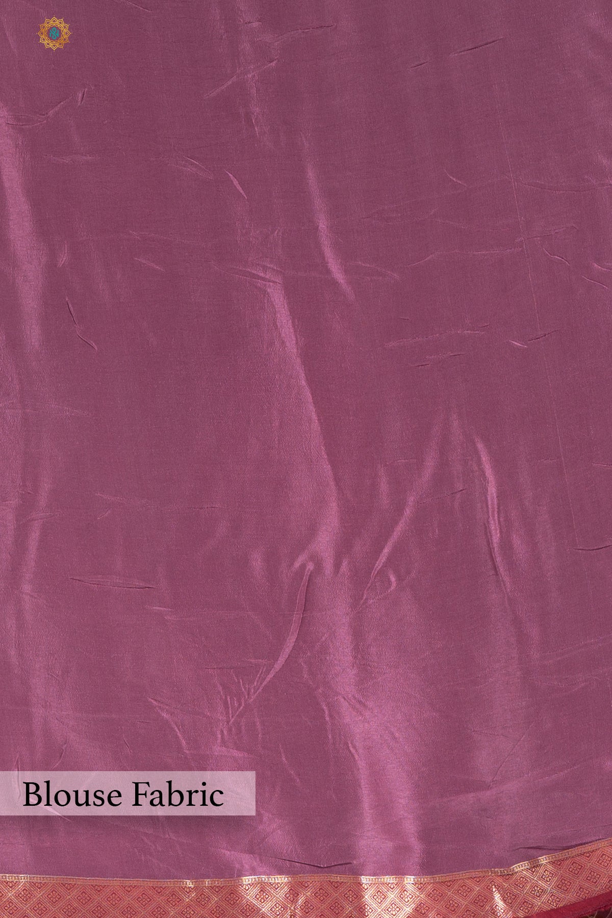 LILAC - DESIGNER DOLA SILK WITH ZARI WOVEN MOTIFS & SELF BLOUSE