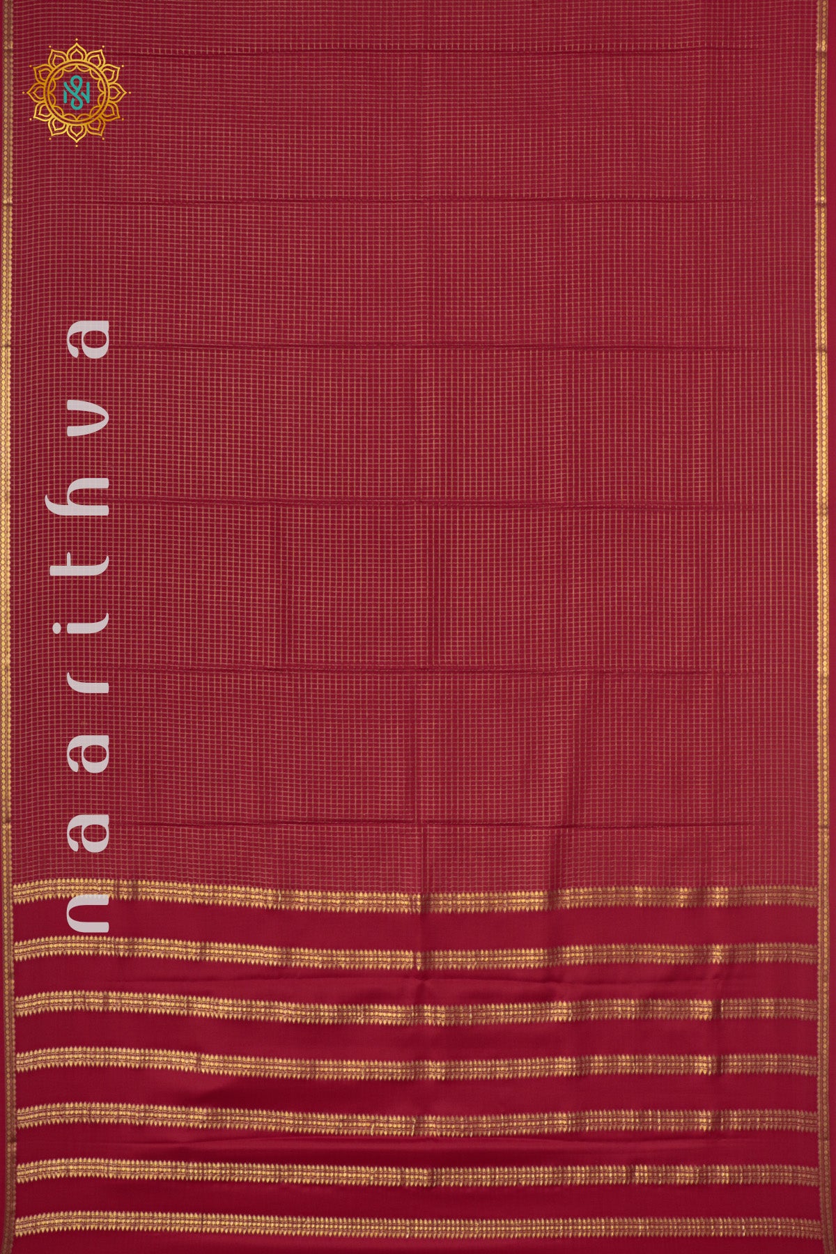 RED - PURE MYSORE CREPE SILK