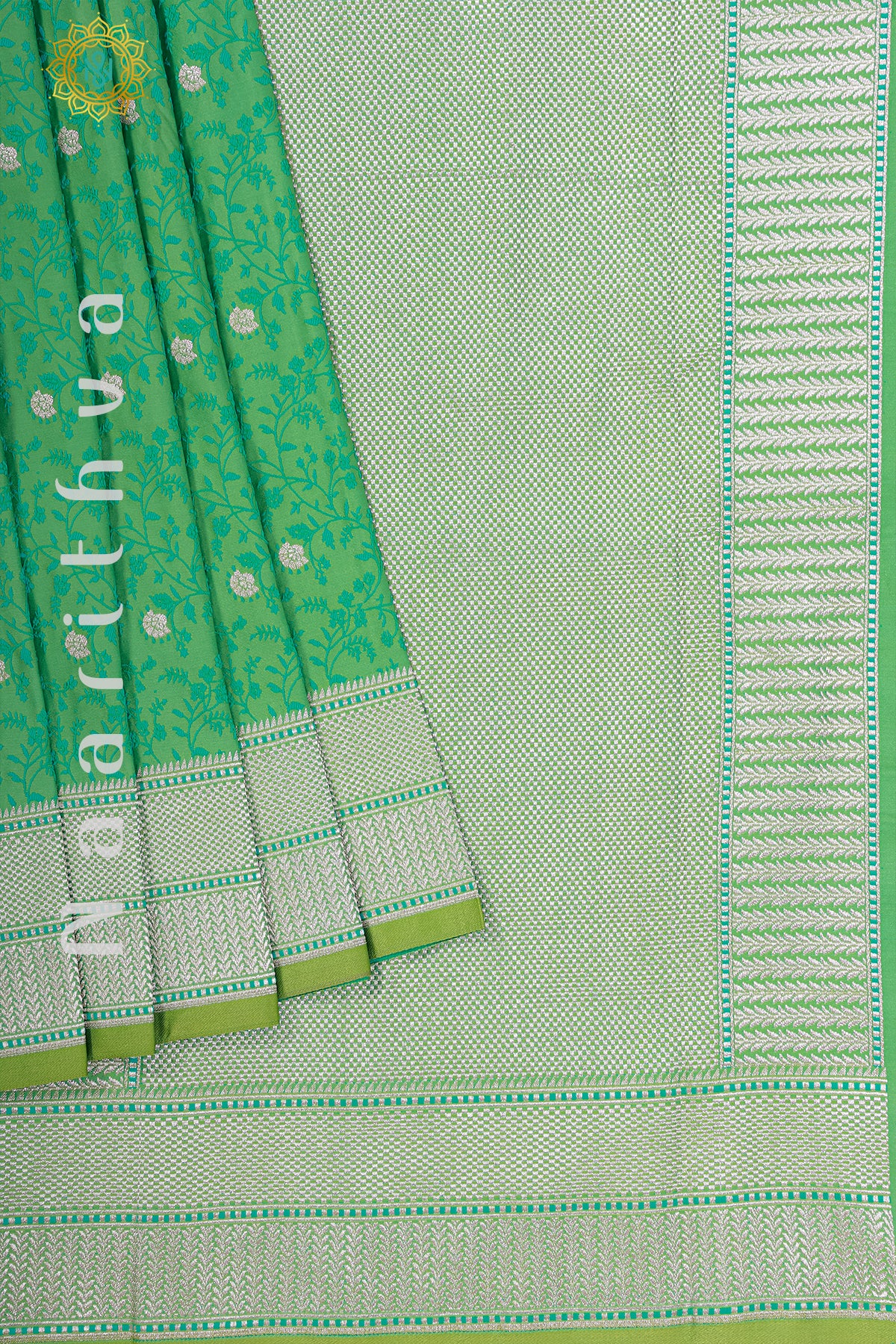 GREEN - SATIN SILK WITH TANCHOI WEAVING