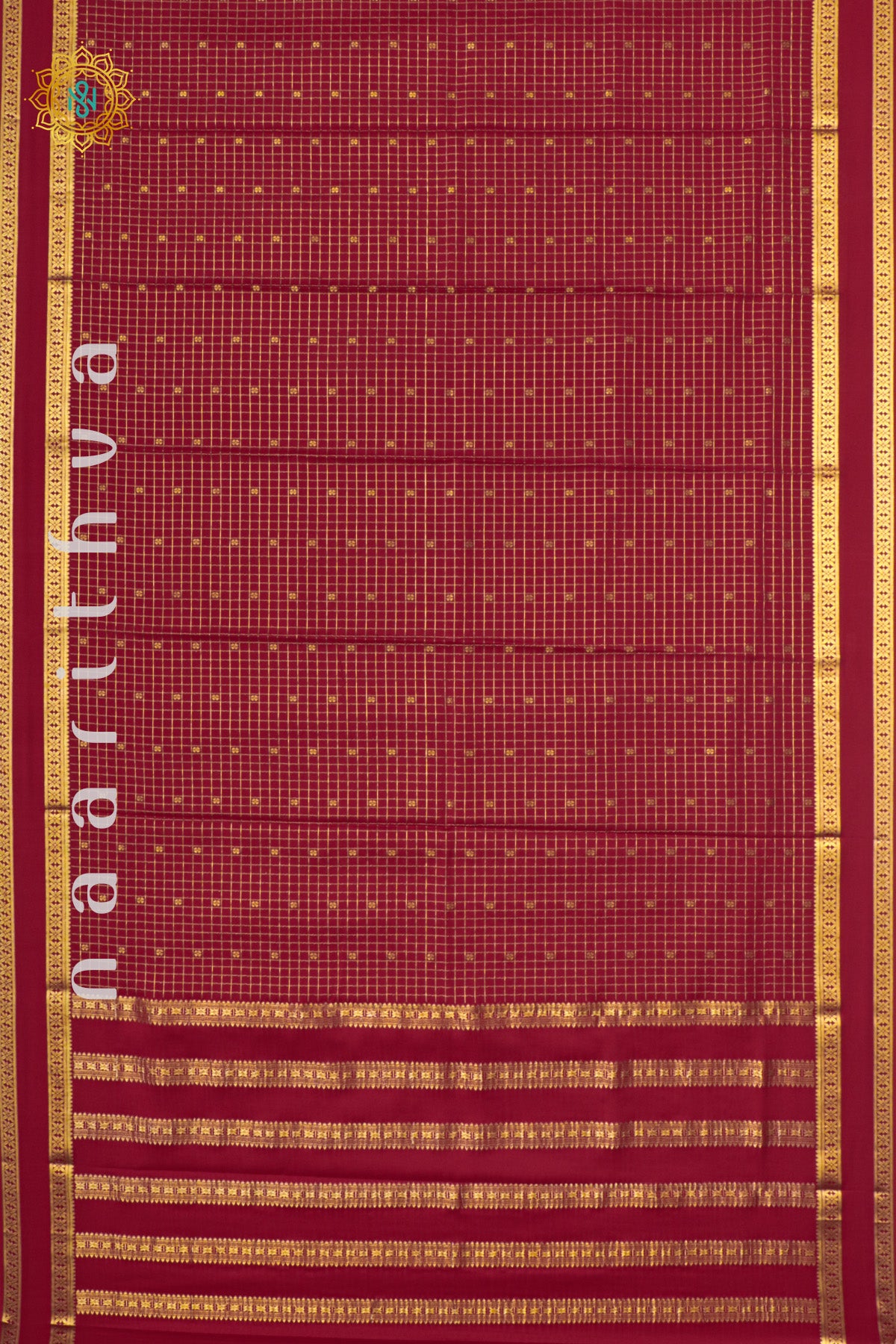 RED - PURE MYSORE CREPE SILK