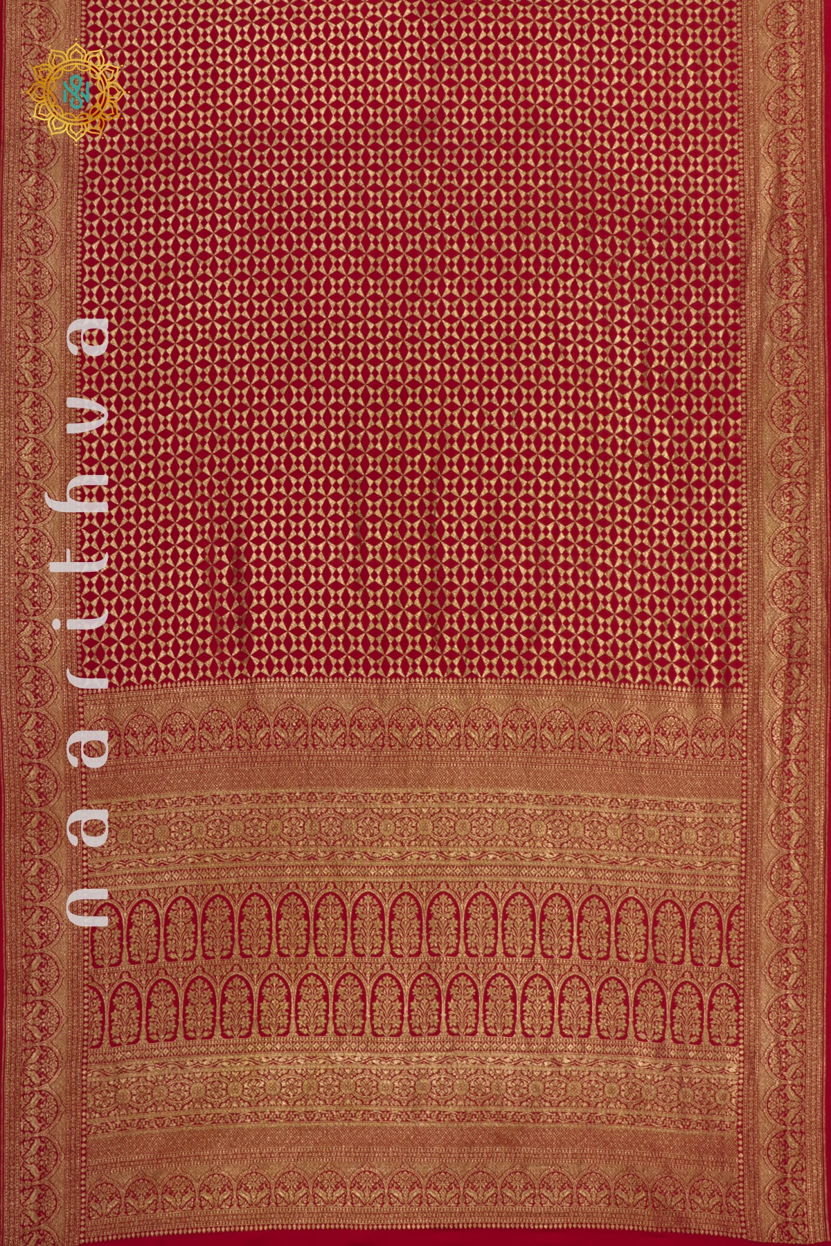 RED - PURE BANARASI CREPE SILK