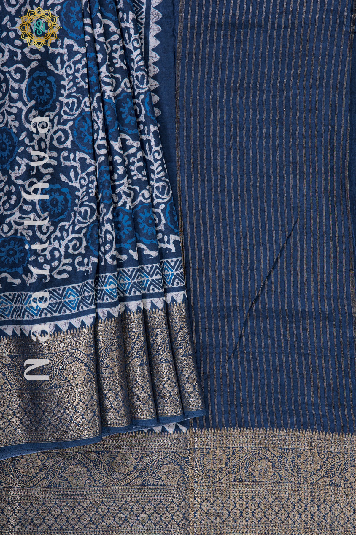 INDIGO - SEMI CREPE SILK