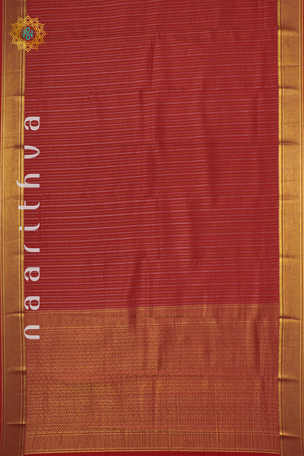 RED - PURE MYSORE CREPE SILK