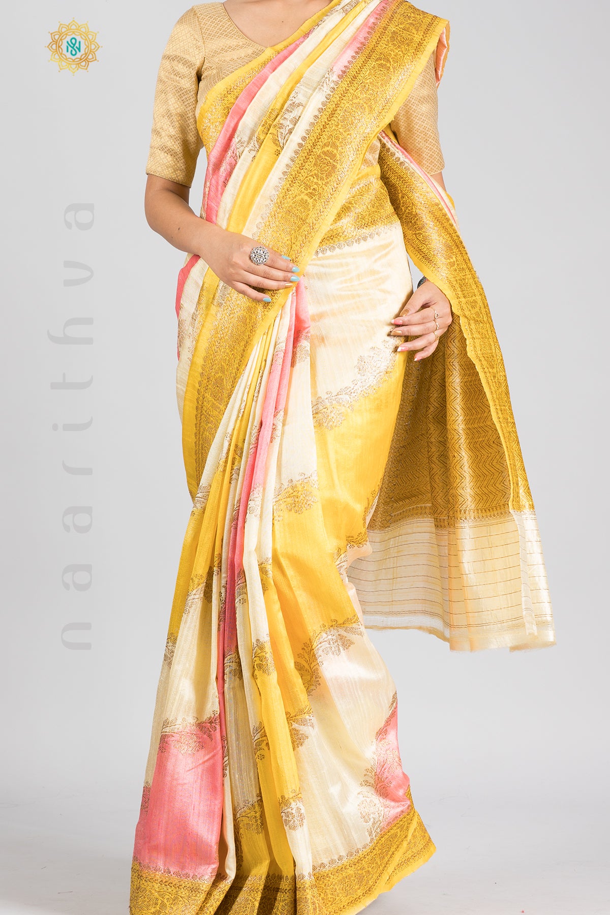 RANGKAAT - PURE RAW SILK WITH ANTIQUE ZARI WEAVES