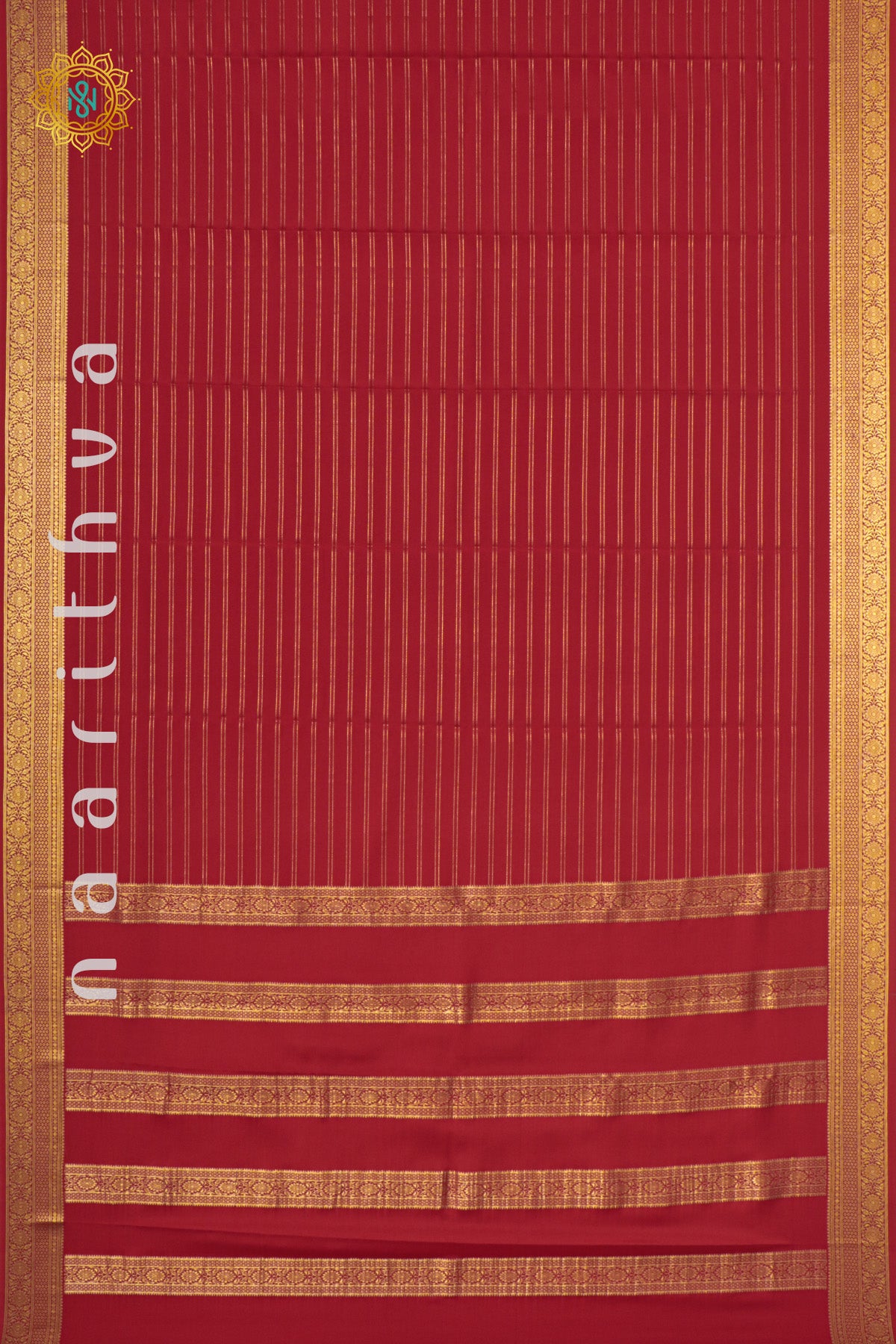 RED - PURE MYSORE CREPE SILK