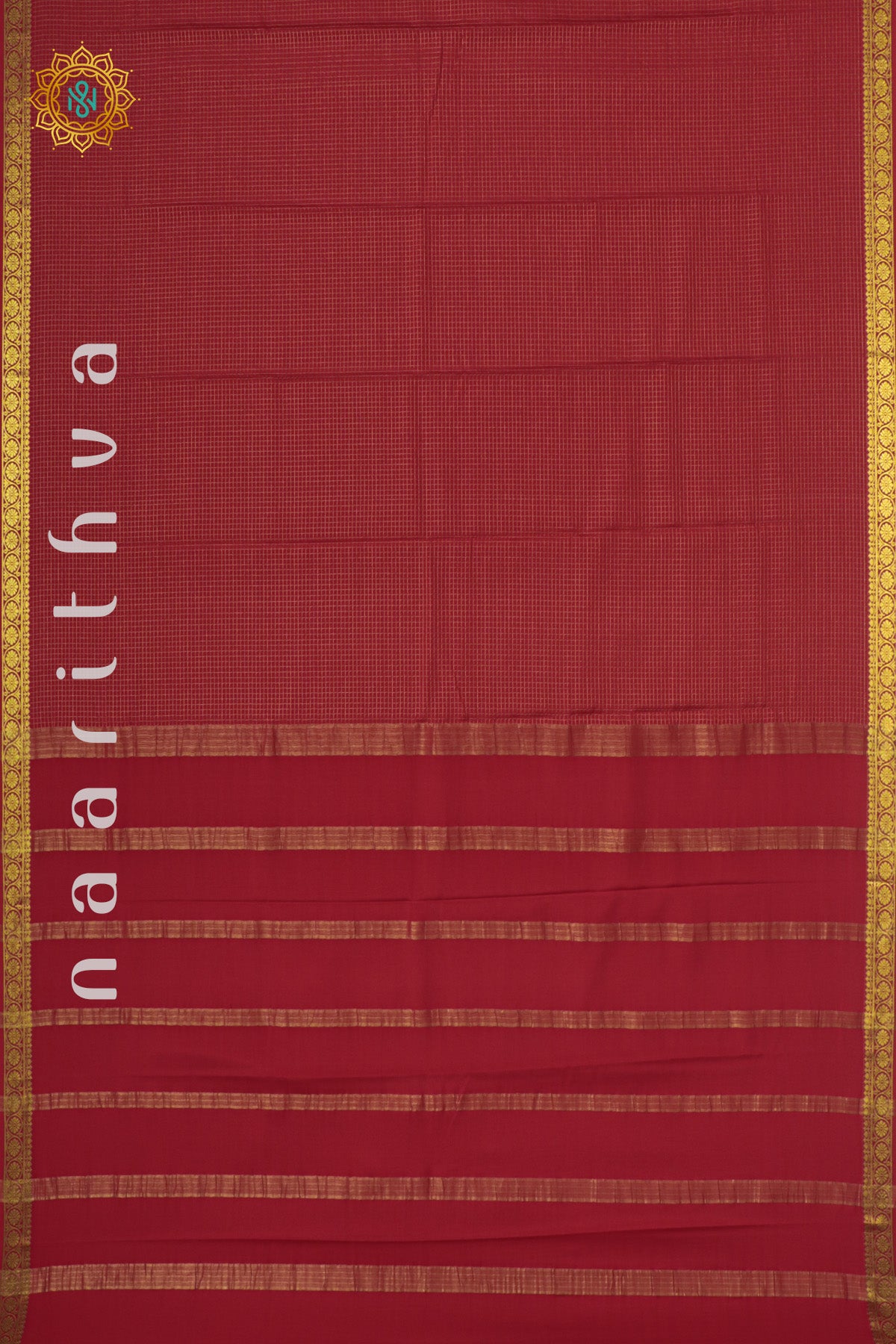 RED - PURE MYSORE CREPE SILK