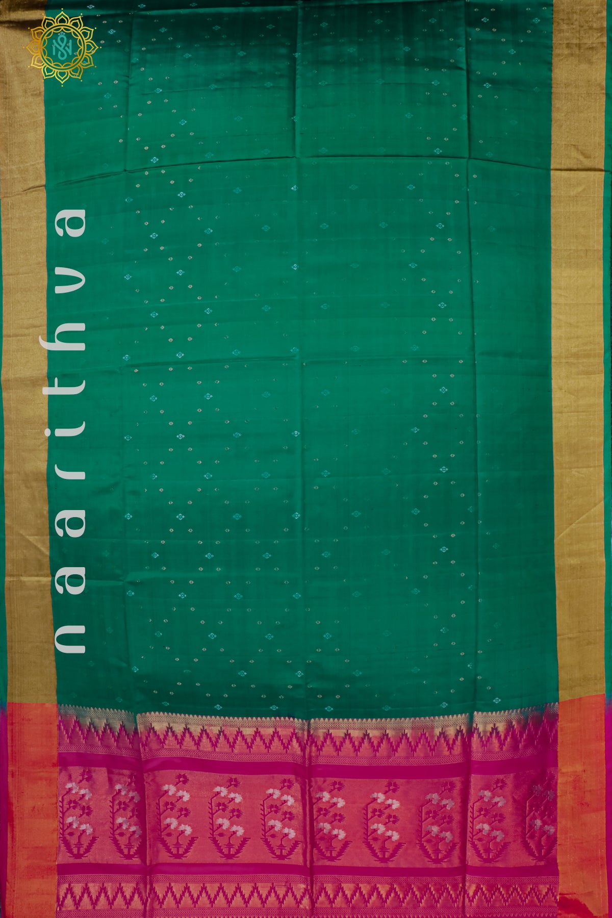 GREEN WITH PINK - PURE KANJIVARAM SOFT SILK