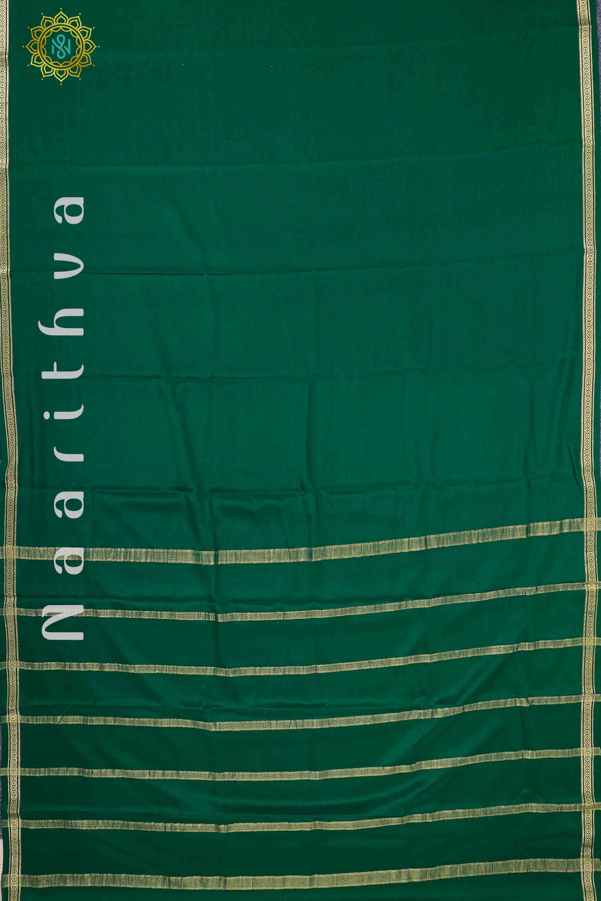 GREEN - PURE MYSORE CREPE SILK