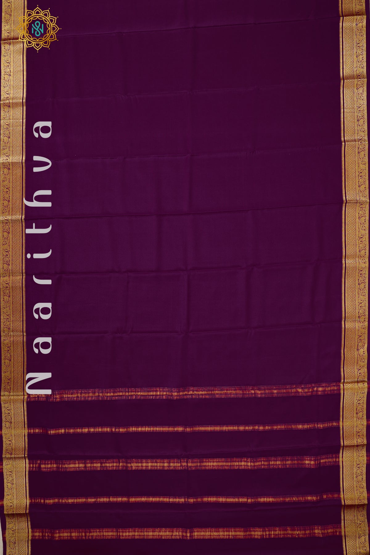 WINE - PURE MYSORE CREPE SILK