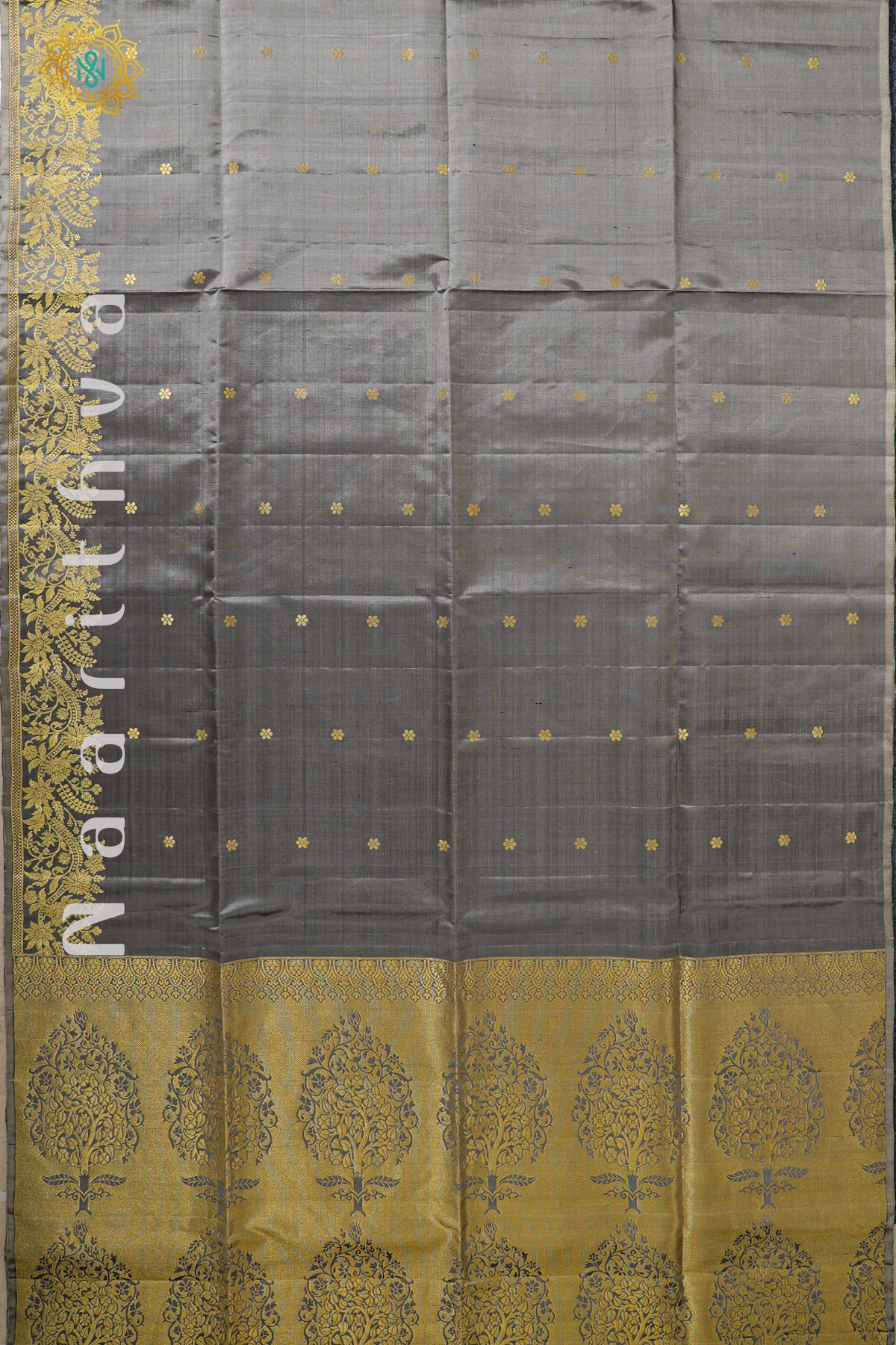 GREY - PURE KANJIVARAM SOFT SILK