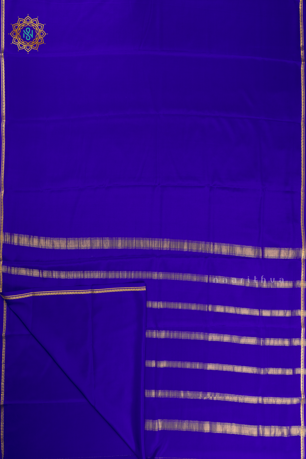 BLUE - PURE MYSORE CREPE SILK