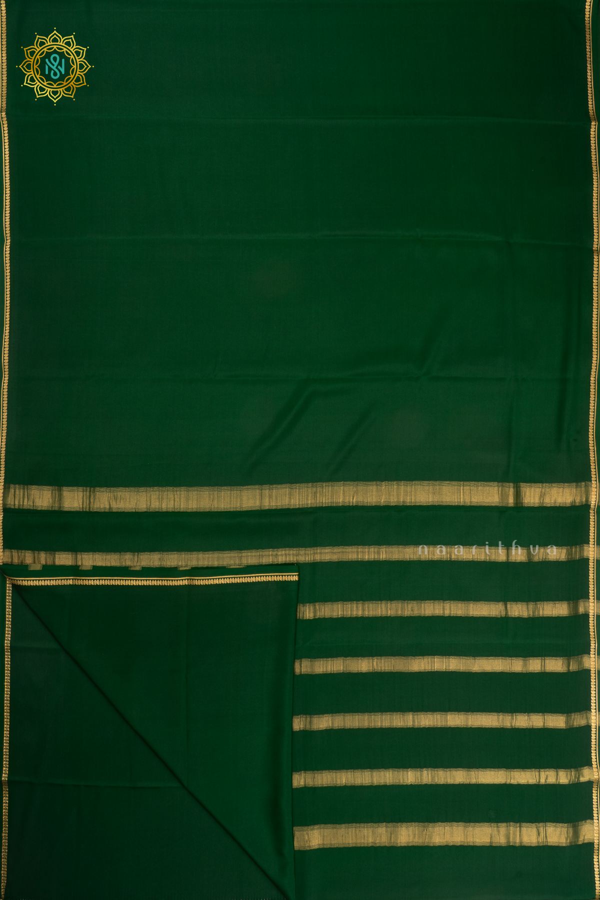 GREEN - PURE MYSORE CREPE SILK