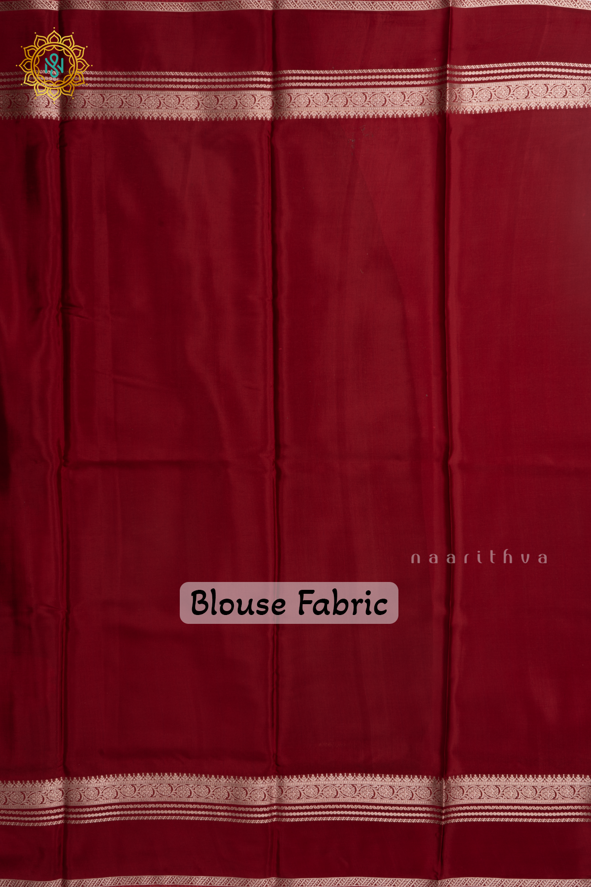 Peacock Blue With Maroon Printed Semi Crepe Silk Saree with Contrast Bentex Zari Border