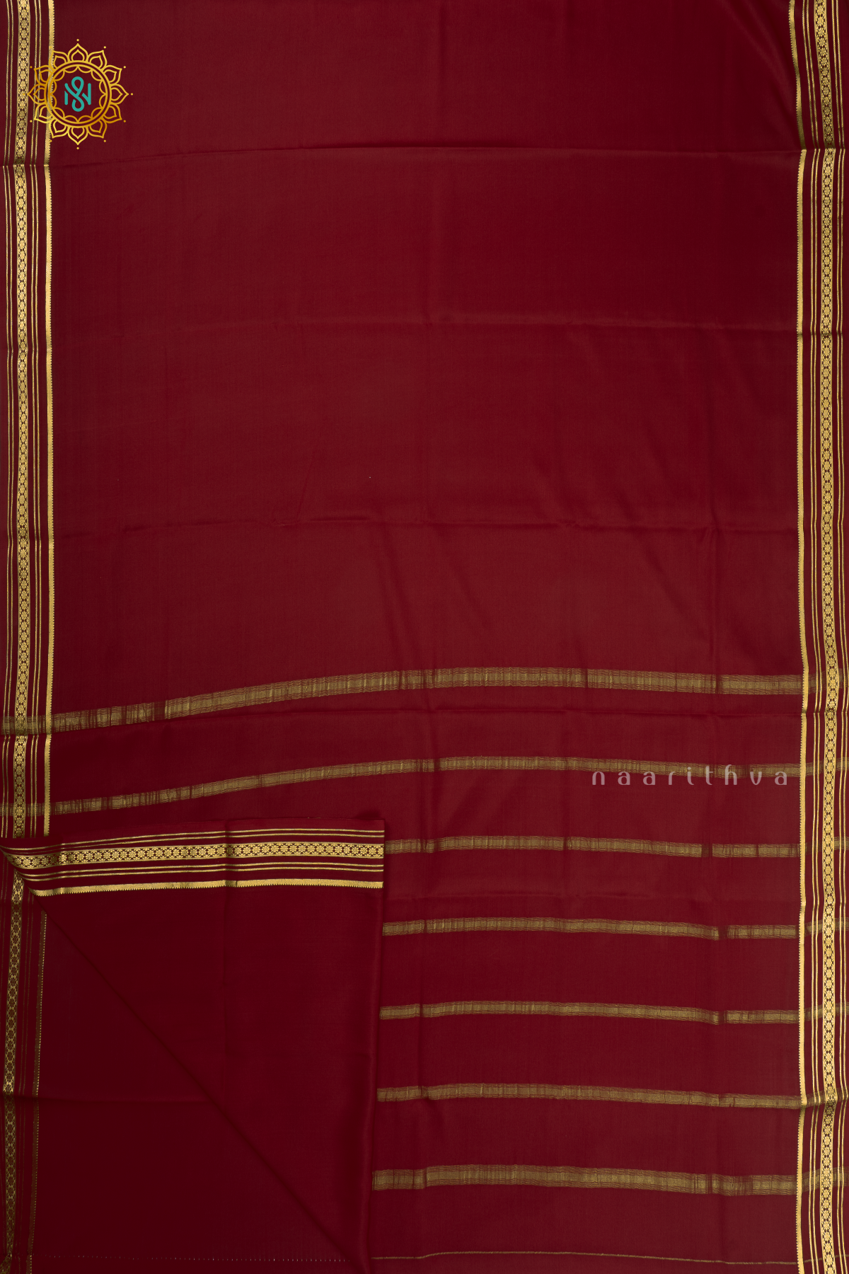 MAROON - PURE MYSORE CREPE SILK