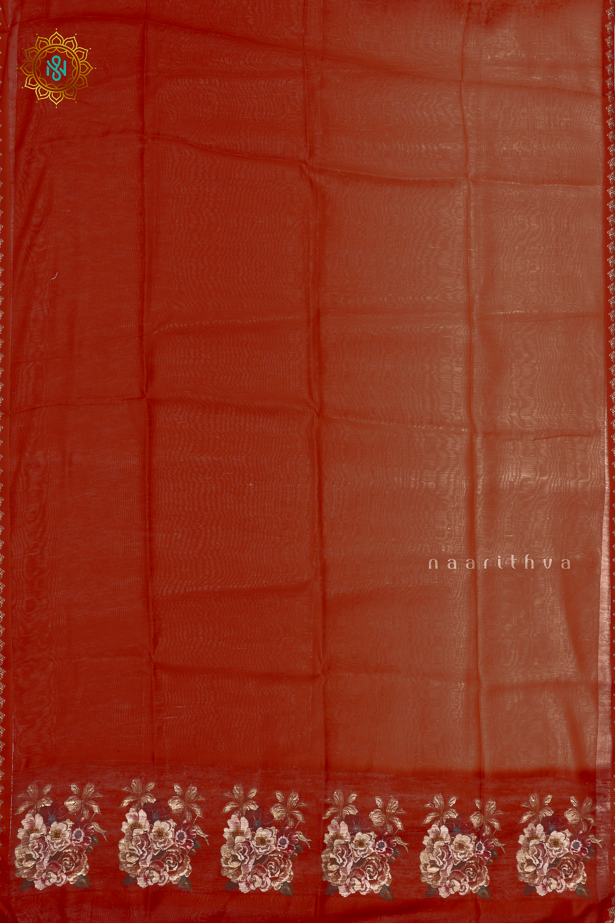 DUAL SHADE OF RED - LINEN BY COTTON