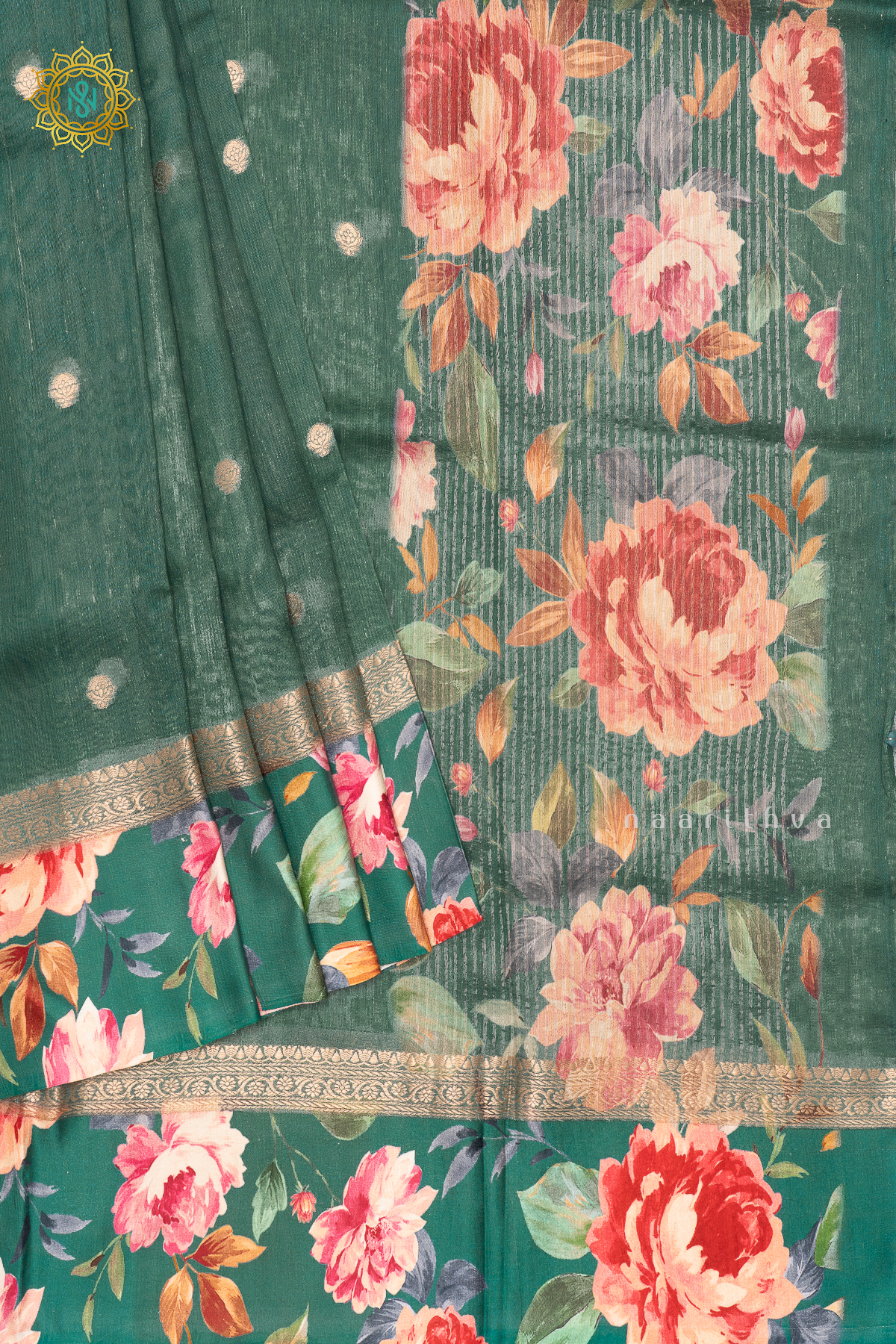 SAGE GREEN - PURE TUSSAR SILK