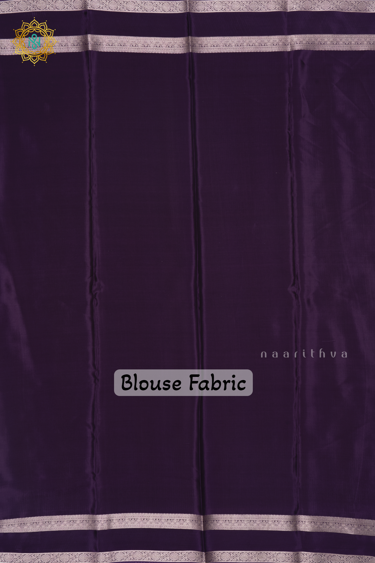 Purple Printed Semi Crepe Silk Saree with Contrast Bentex Zari Border