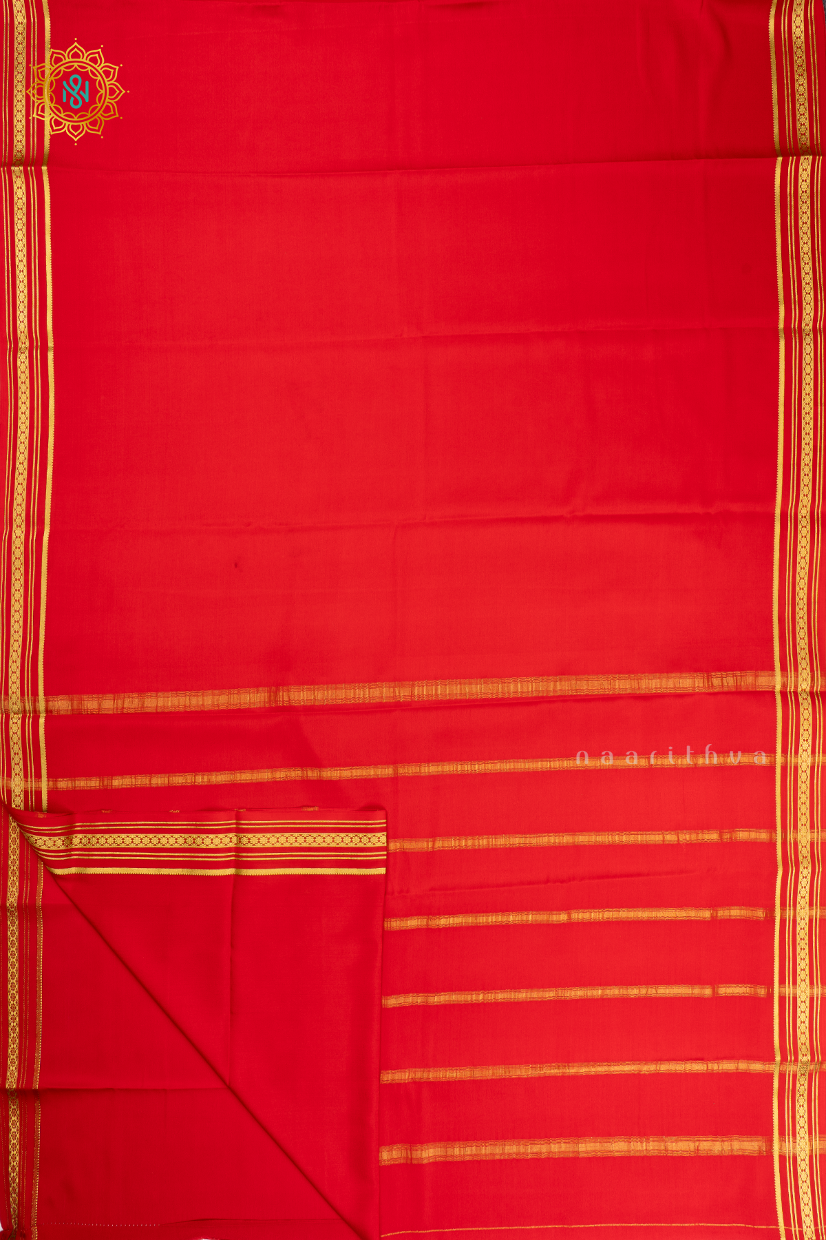 RED - PURE MYSORE CREPE SILK