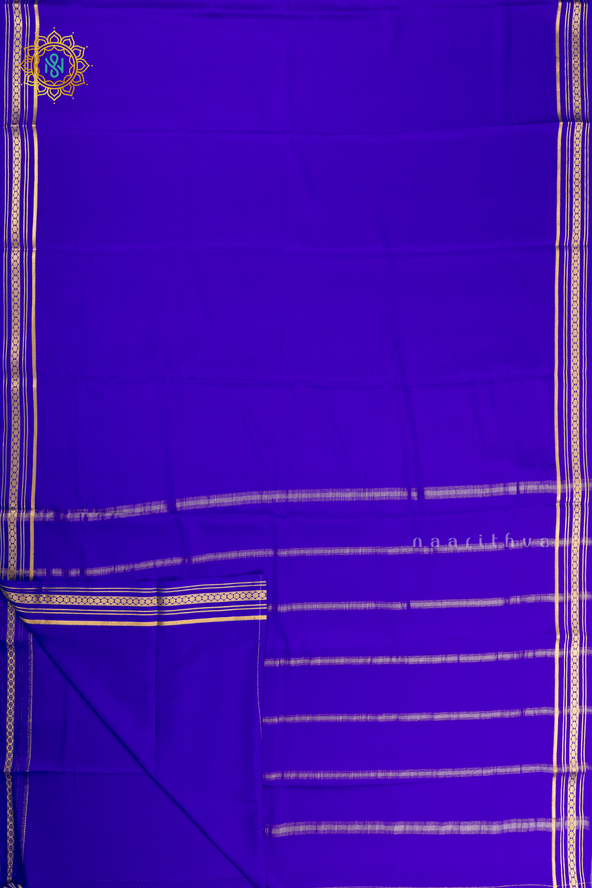 BLUE - PURE MYSORE CREPE SILK