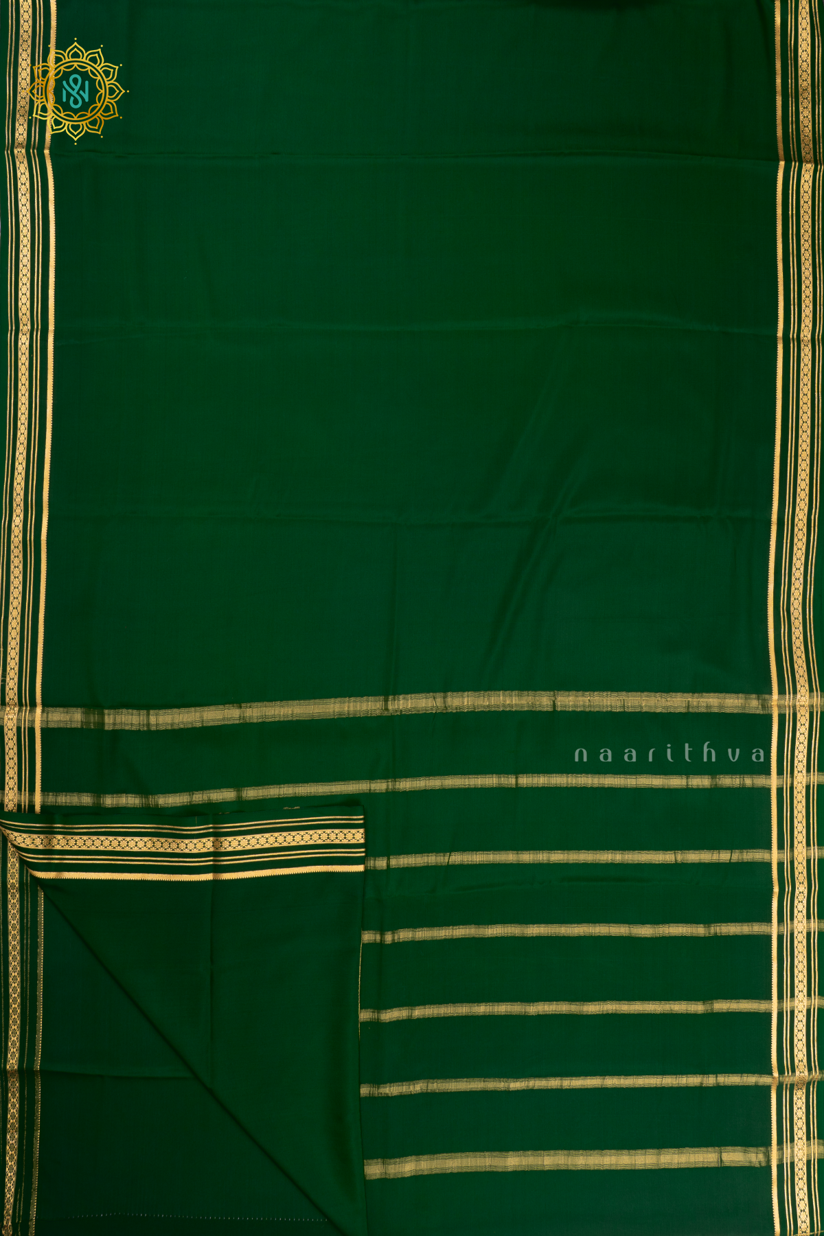 GREEN - PURE MYSORE CREPE SILK