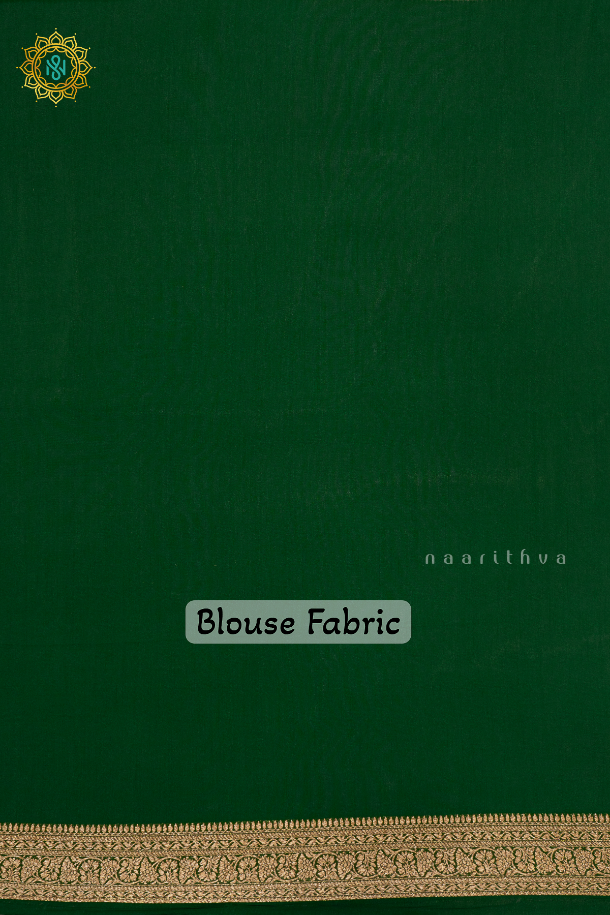 RED WITH GREEN - PURE BANARASI KHADDI GEORGETTE