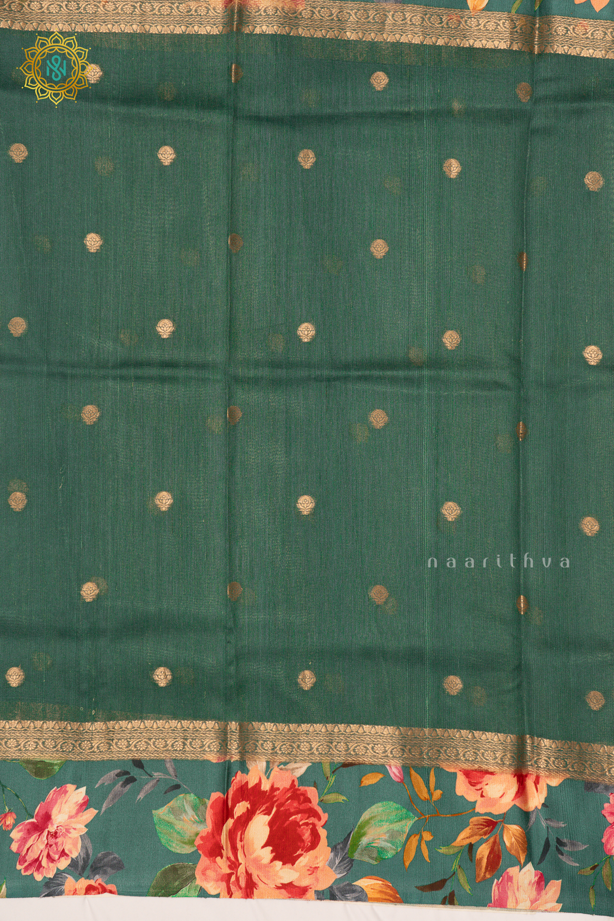 SAGE GREEN - PURE TUSSAR SILK