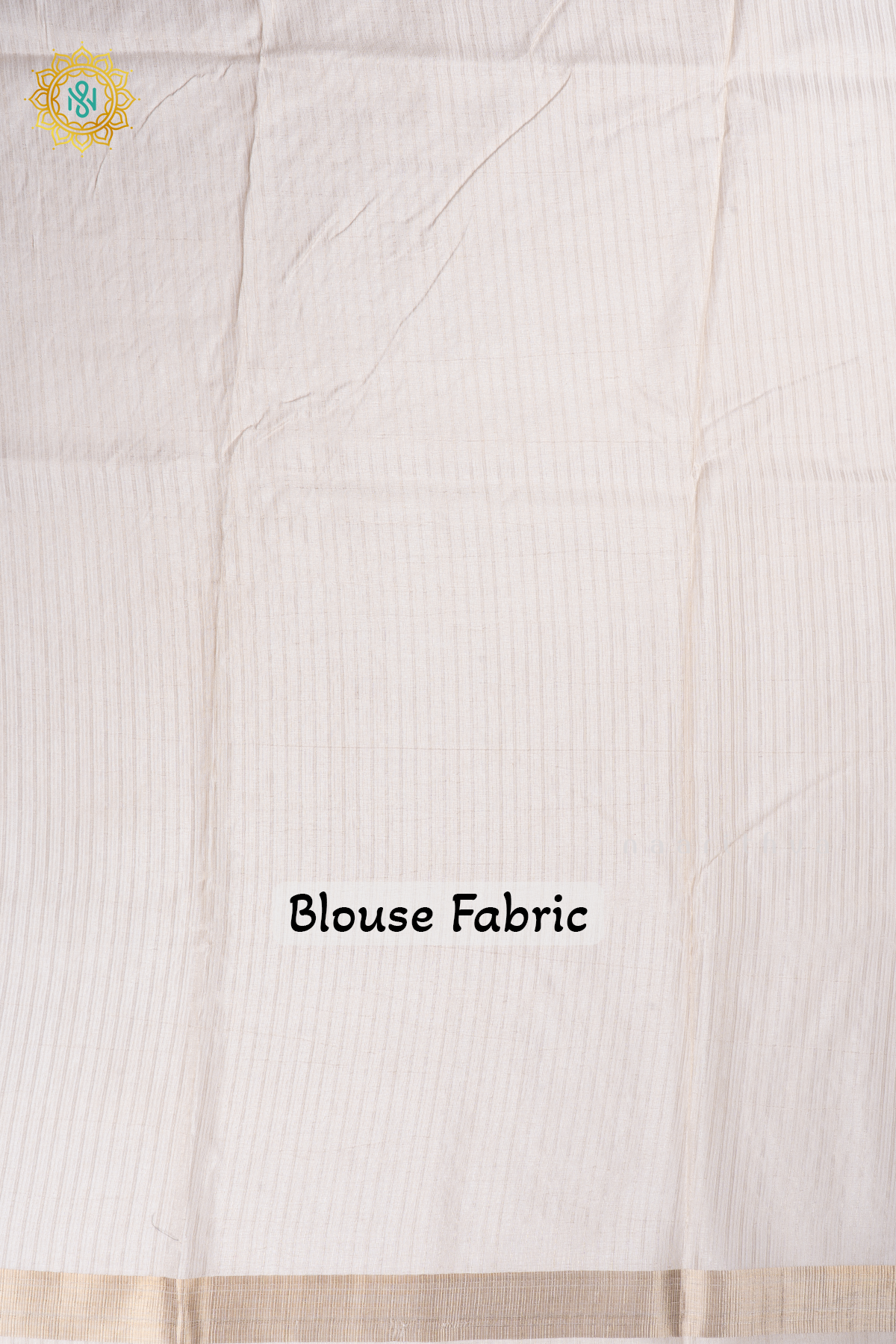 White With Light Brown Semi Tussar Silk Saree With Thread Embroidery Body & Pallu