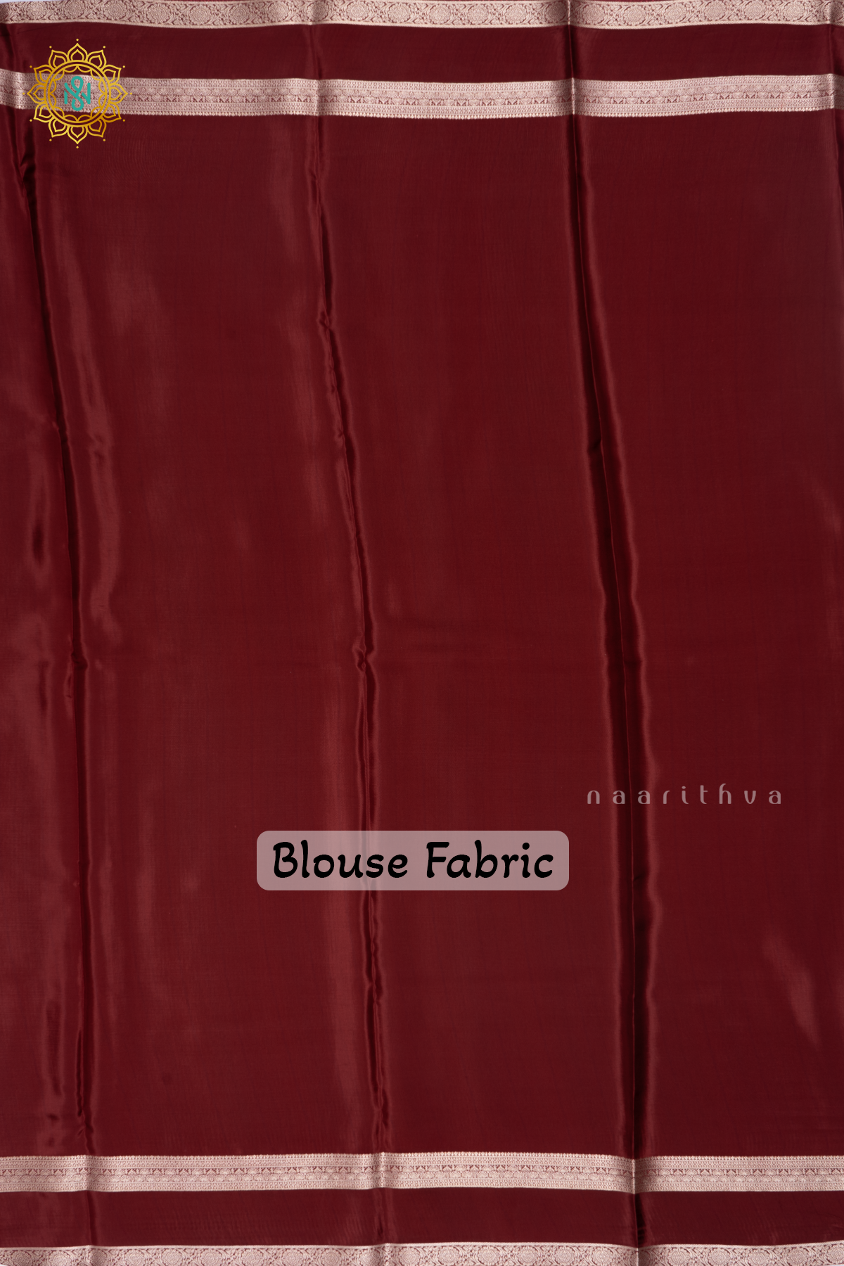 Maroon Printed Semi Crepe Silk Saree with Contrast Bentex Zari Border