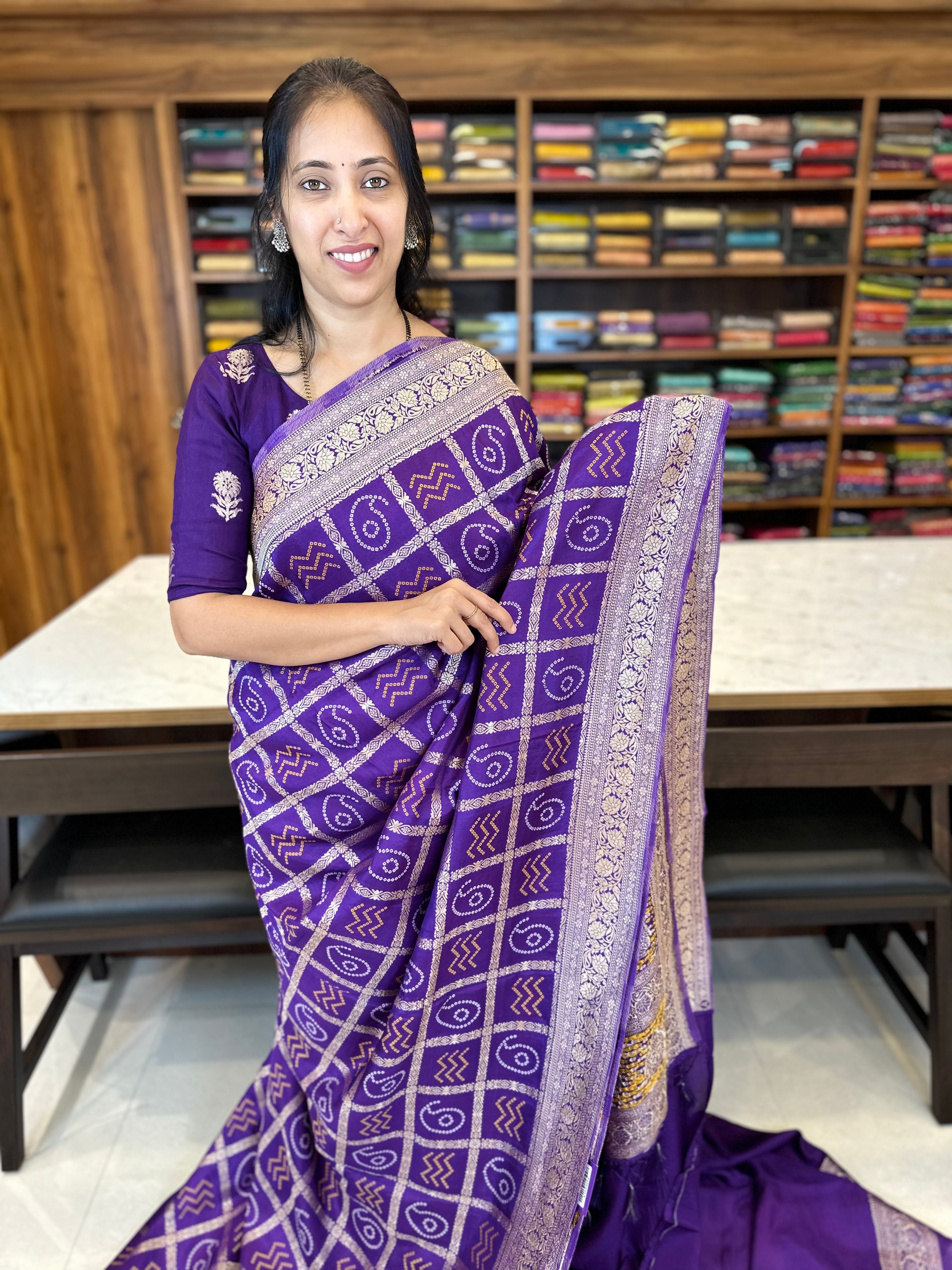 PURPLE - SEMI CREPE GEORGETTE