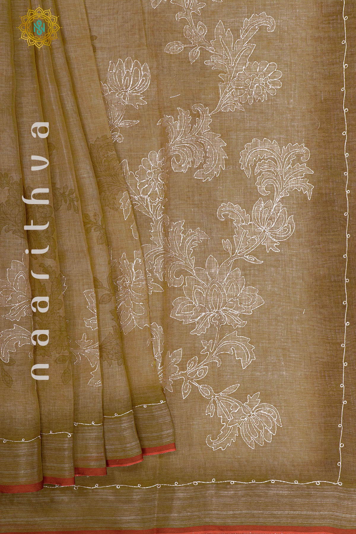 MUSTARD - KALAMKARI LINEN TISSUE